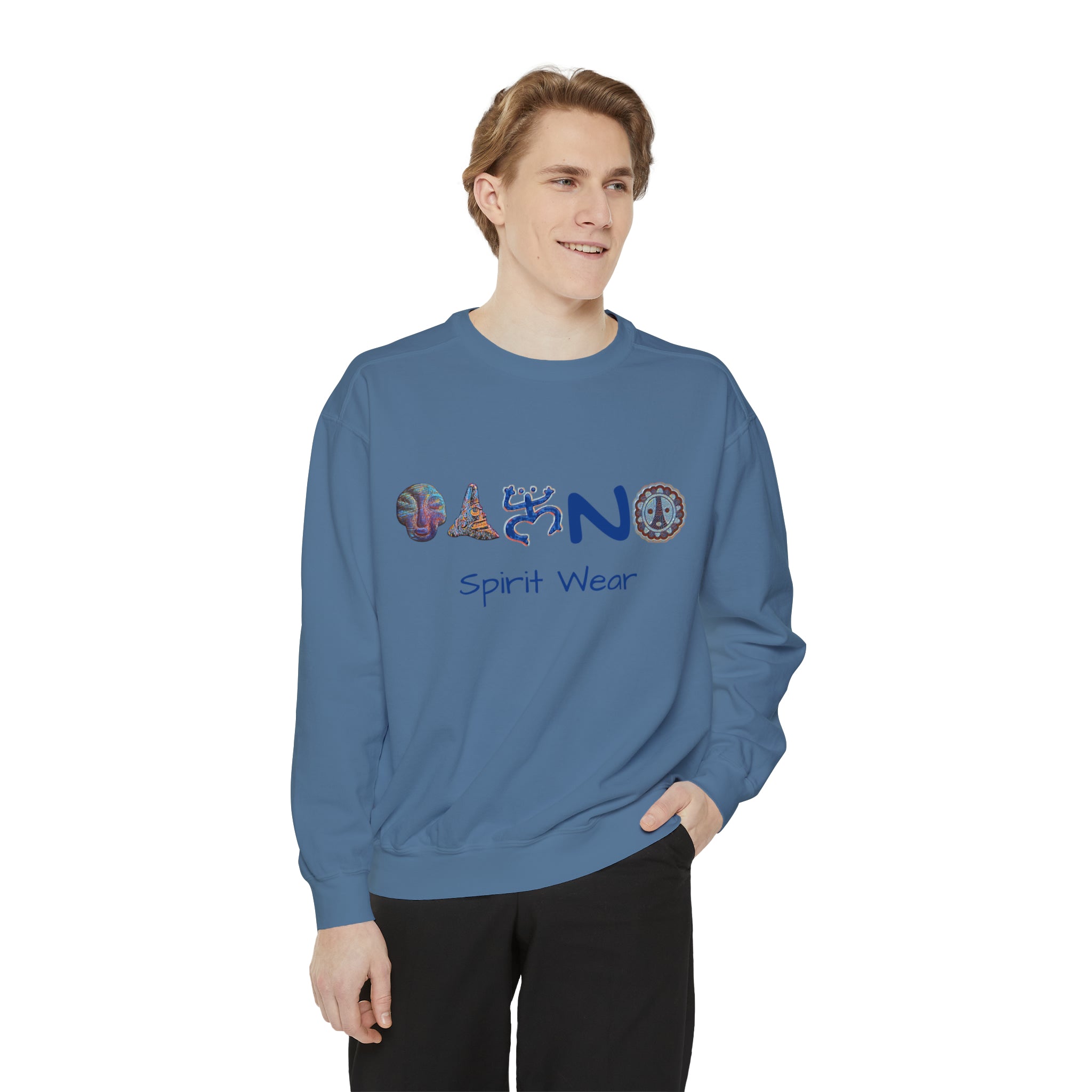 Taino Spirit Wear Symbols Unisex Garment-Dyed Sweatshirt