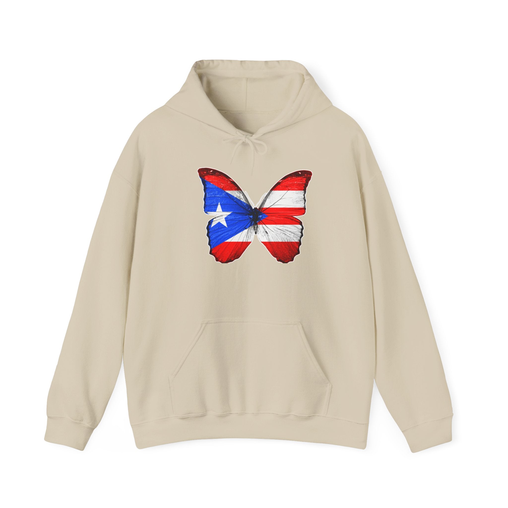 Women's Puerto Rico Flag Butterfly Hoodie