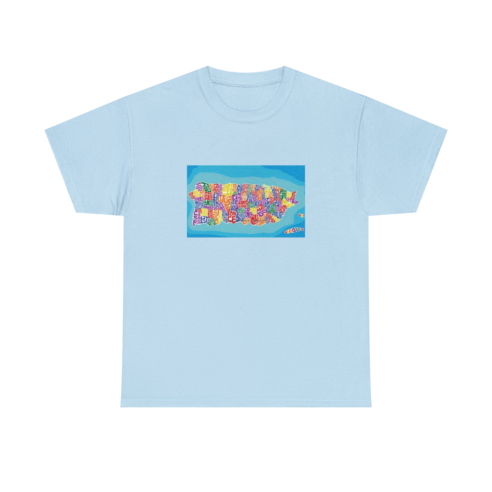 The Island of Puerto Rico Unisex Heavy Cotton Tee