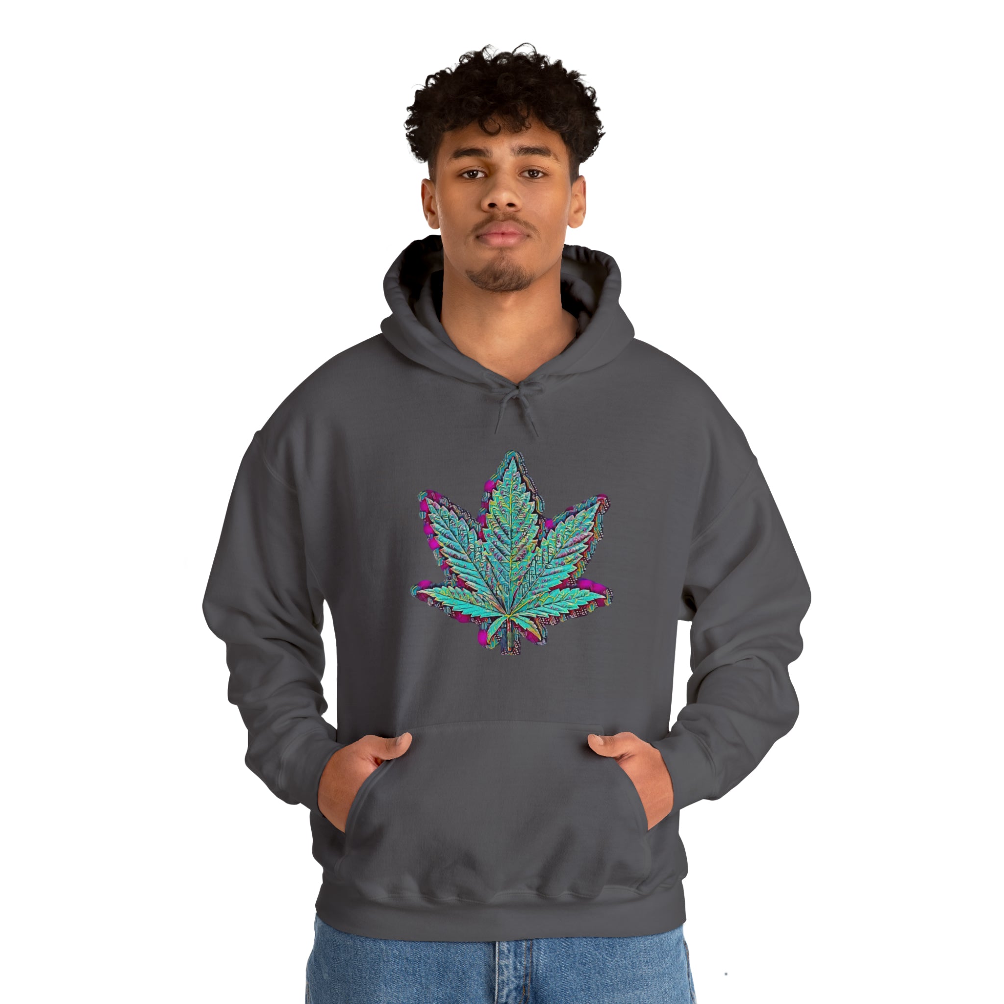 The Five Finger Leaf Unisex Heavy Blend™ Hooded Sweatshirt