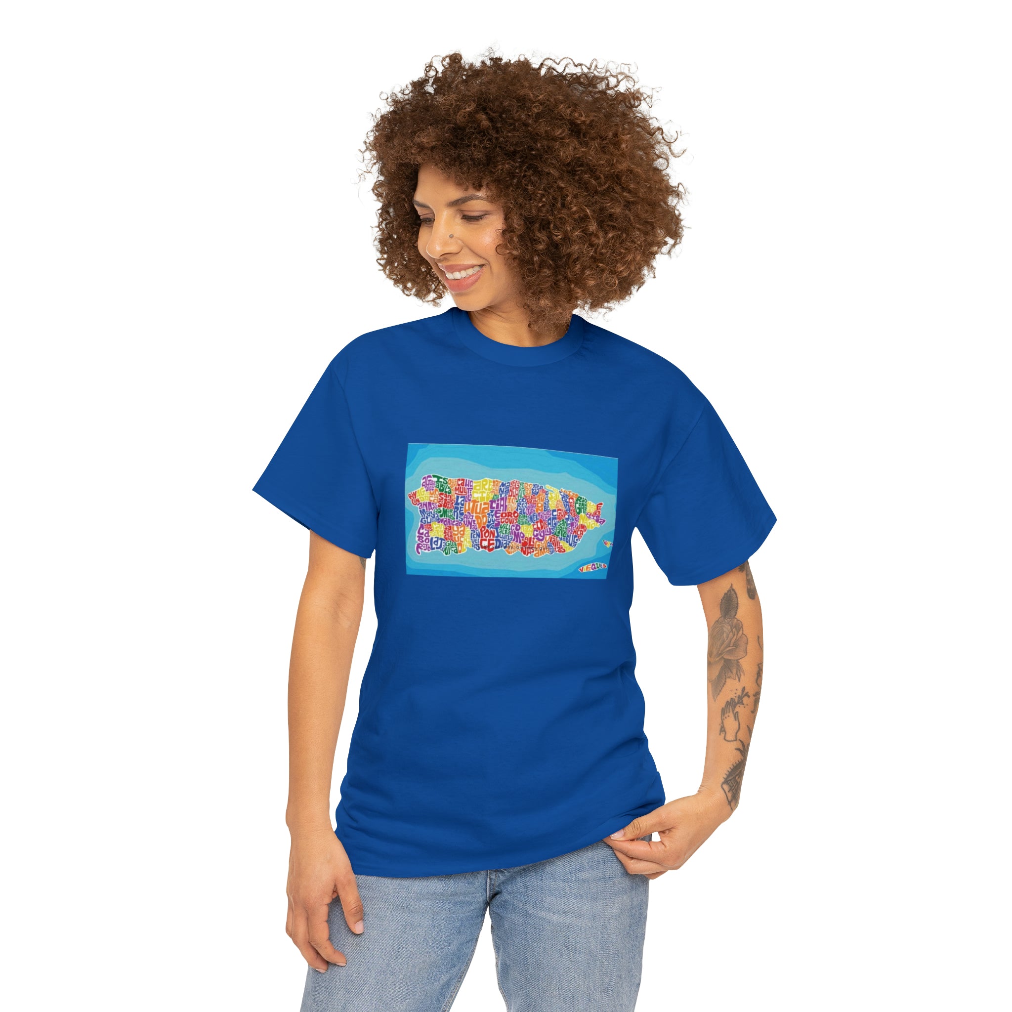 The Island of Puerto Rico Unisex Heavy Cotton Tee