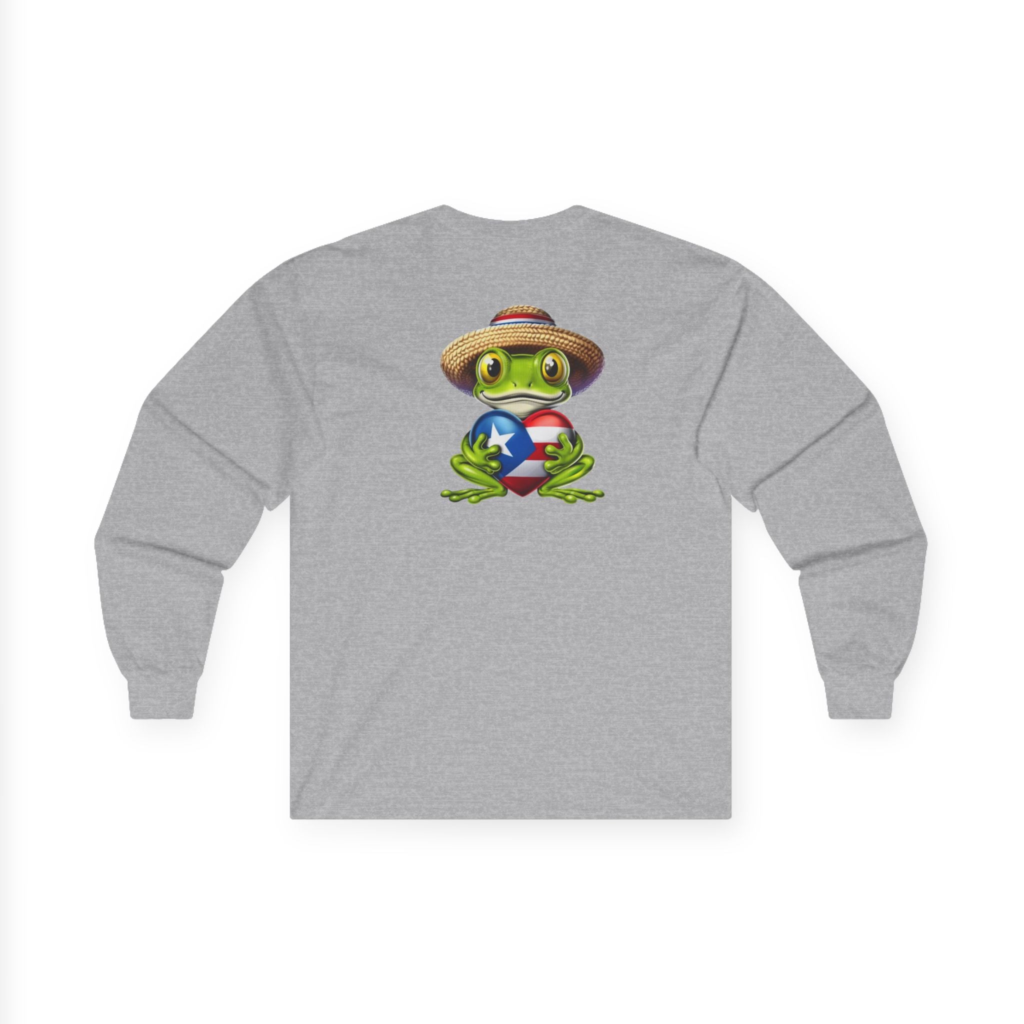 I Heart Puerto Rico/ Jibaro PR Flag Coqui Unisex Ultra Cotton Long Sleeve Tee
