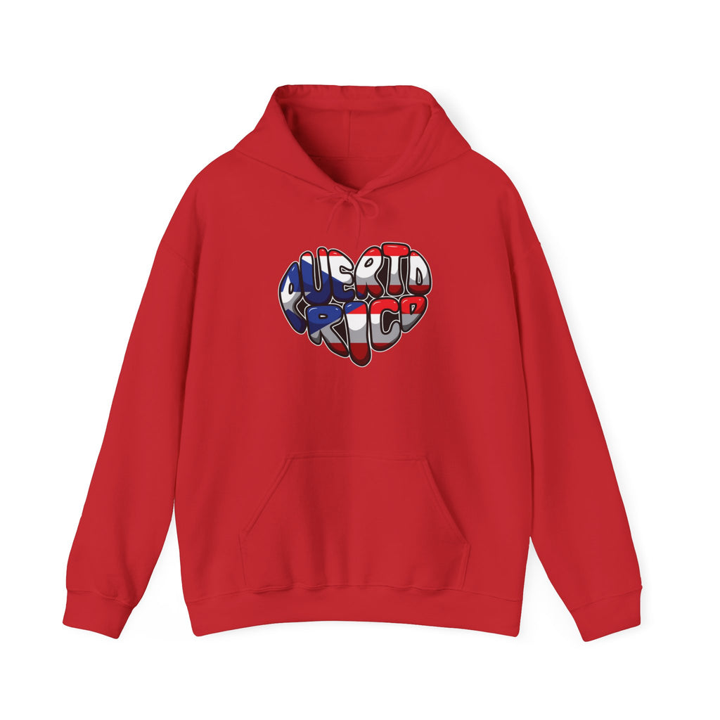 Puerto Rico Flag Heart & Frog Hoodie – Puerto Rican Pride Sweatshirt