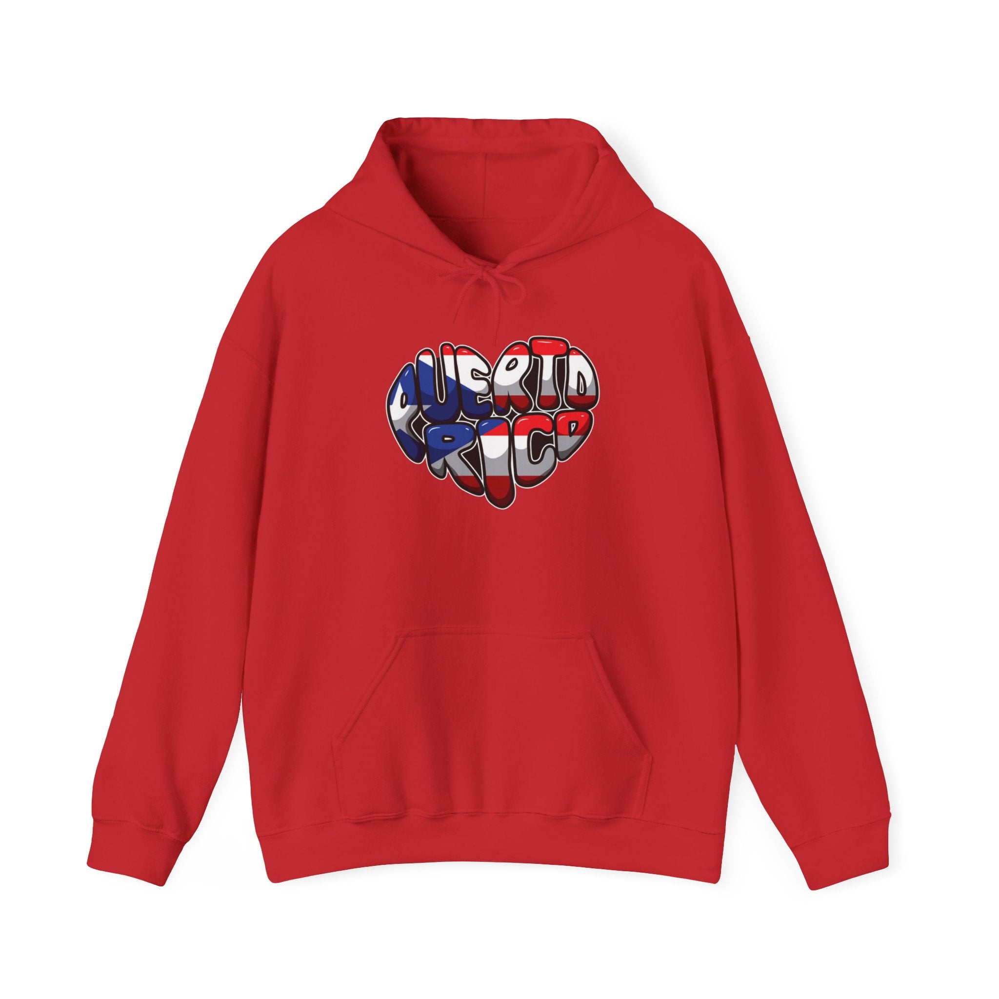 Puerto Rico Flag Heart & Frog Hoodie – Puerto Rican Pride Sweatshirt
