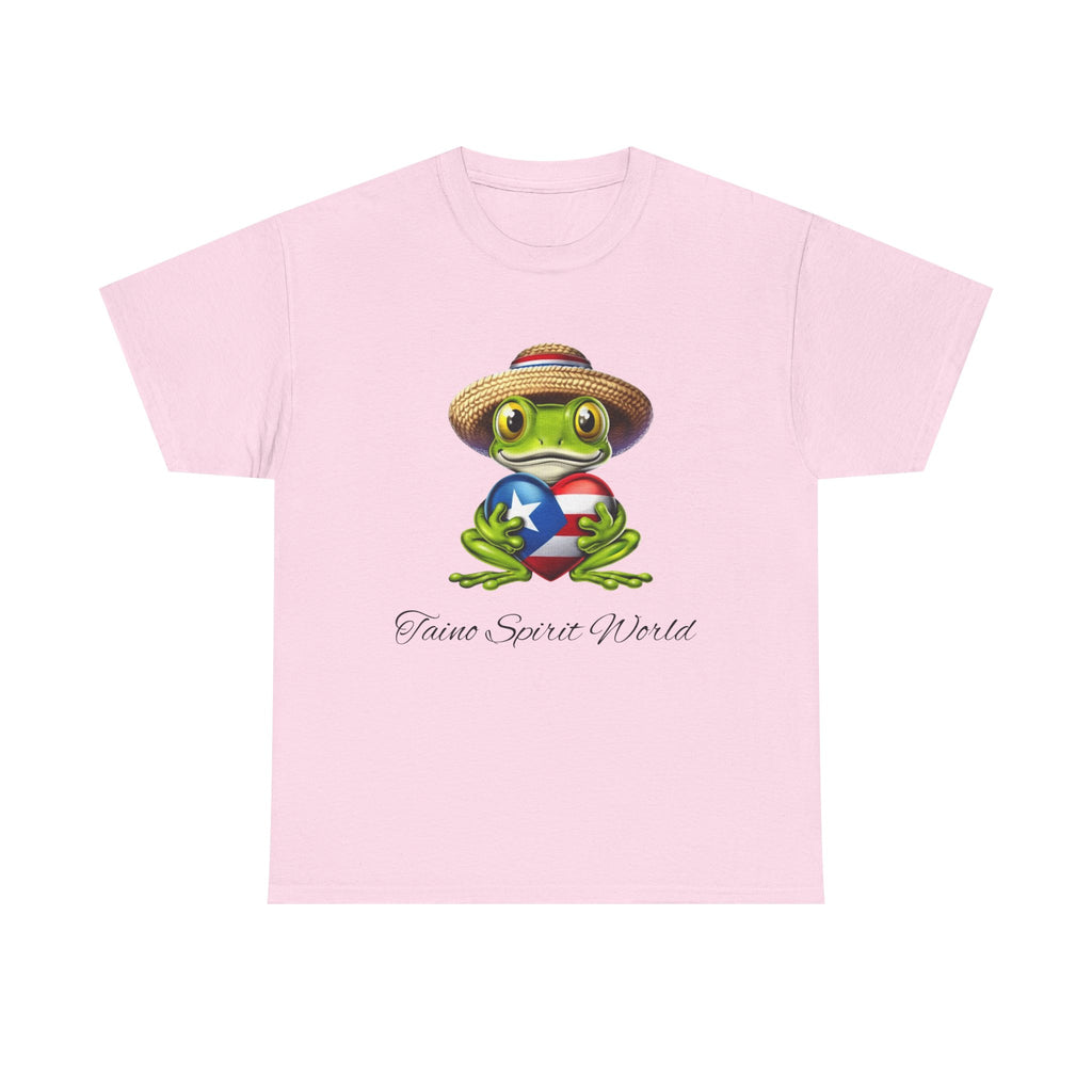 I Heart PR Jibaro Coqui Taino Spirit World Unisex Heavy Cotton Tee
