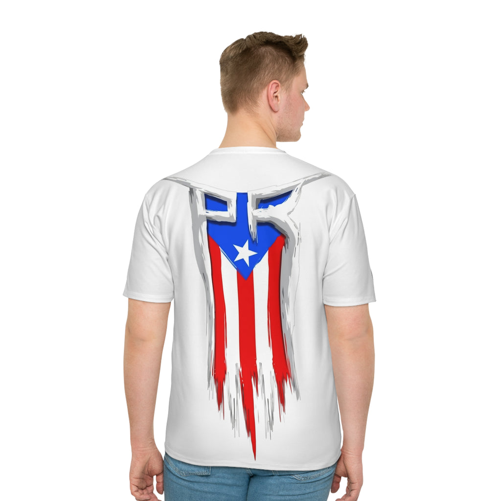 Puerto Rico Fist Graphic White T-Shirt