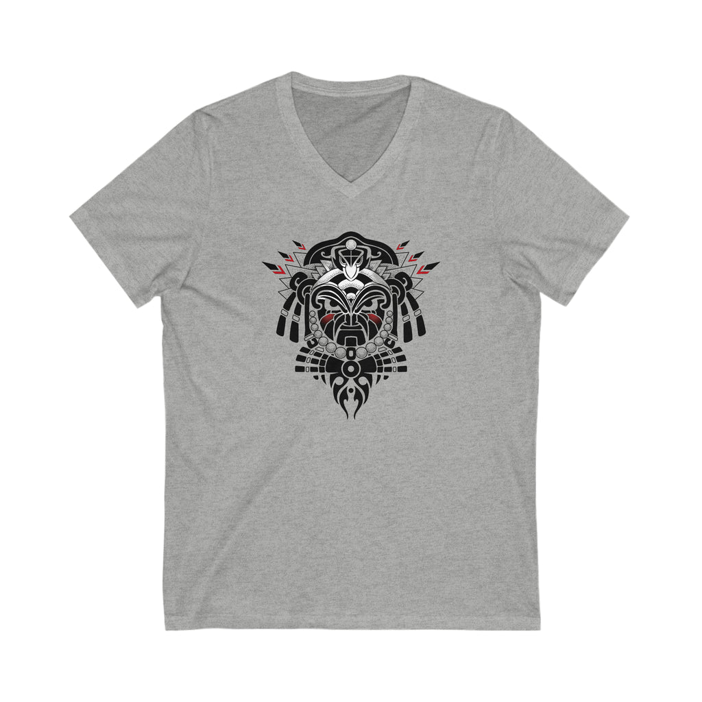 Tribal Warrior Unisex Jersey Short Sleeve V-Neck Tee