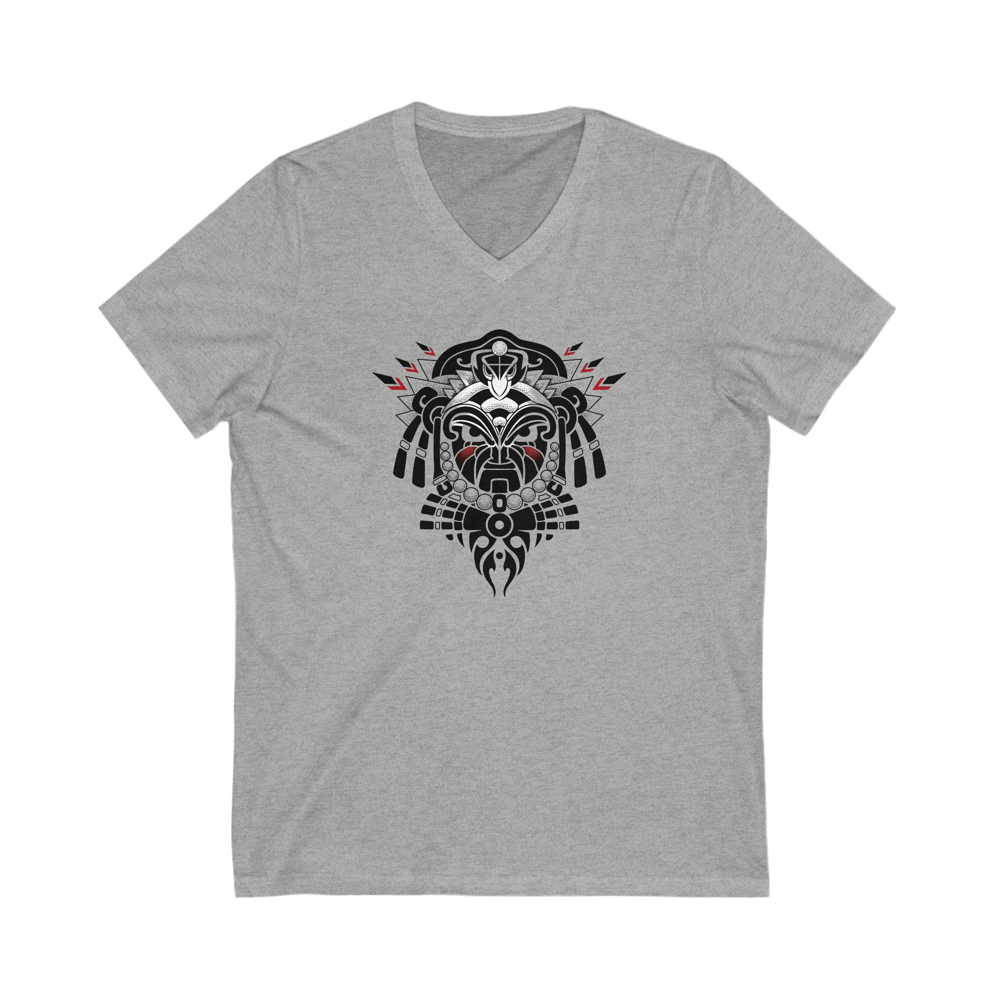 Tribal Warrior Unisex Jersey Short Sleeve V-Neck Tee