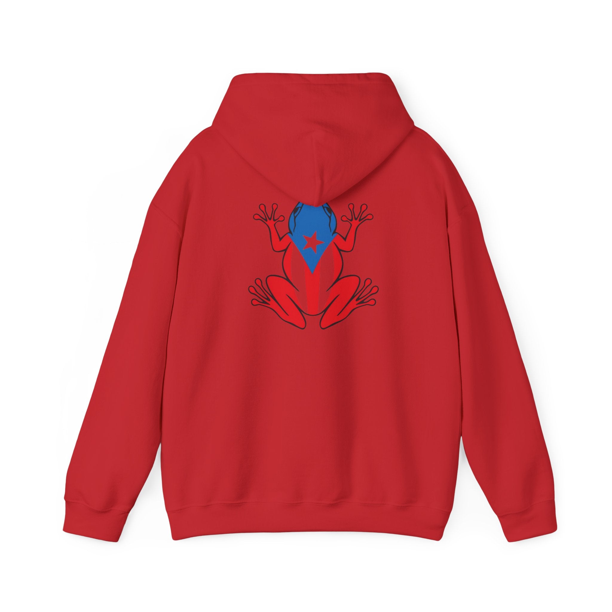 Puerto Rico Flag Heart & Frog Hoodie – Puerto Rican Pride Sweatshirt