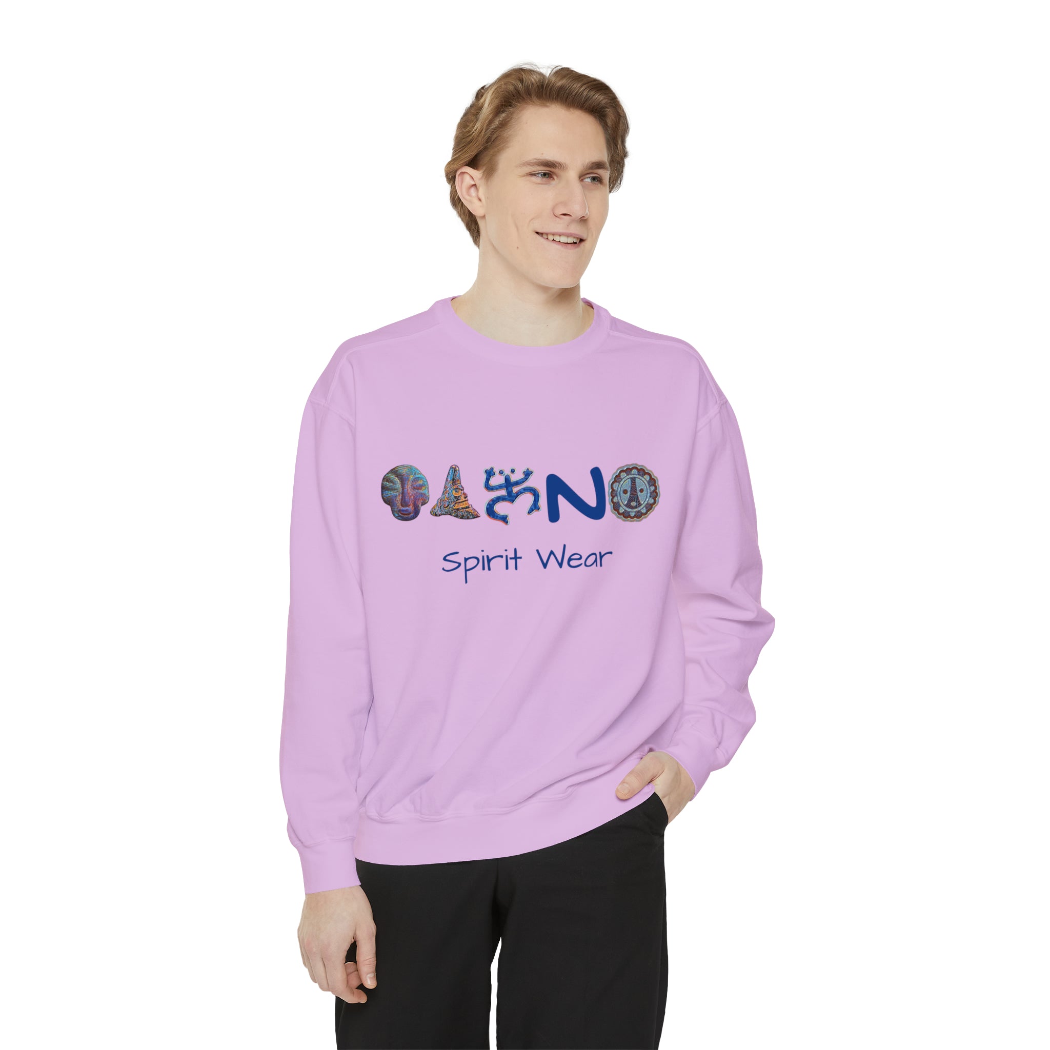 Taino Spirit Wear Symbols Unisex Garment-Dyed Sweatshirt