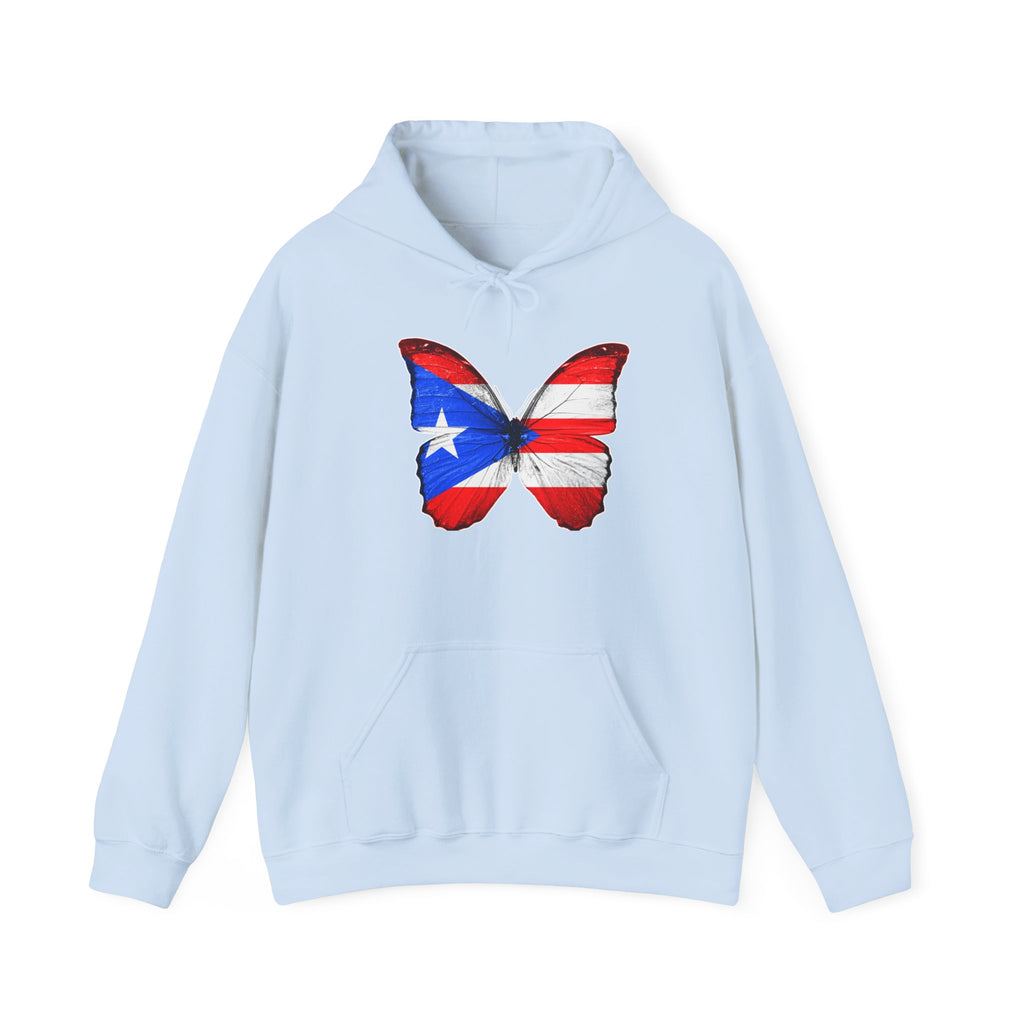 Women's Puerto Rico Flag Butterfly Hoodie