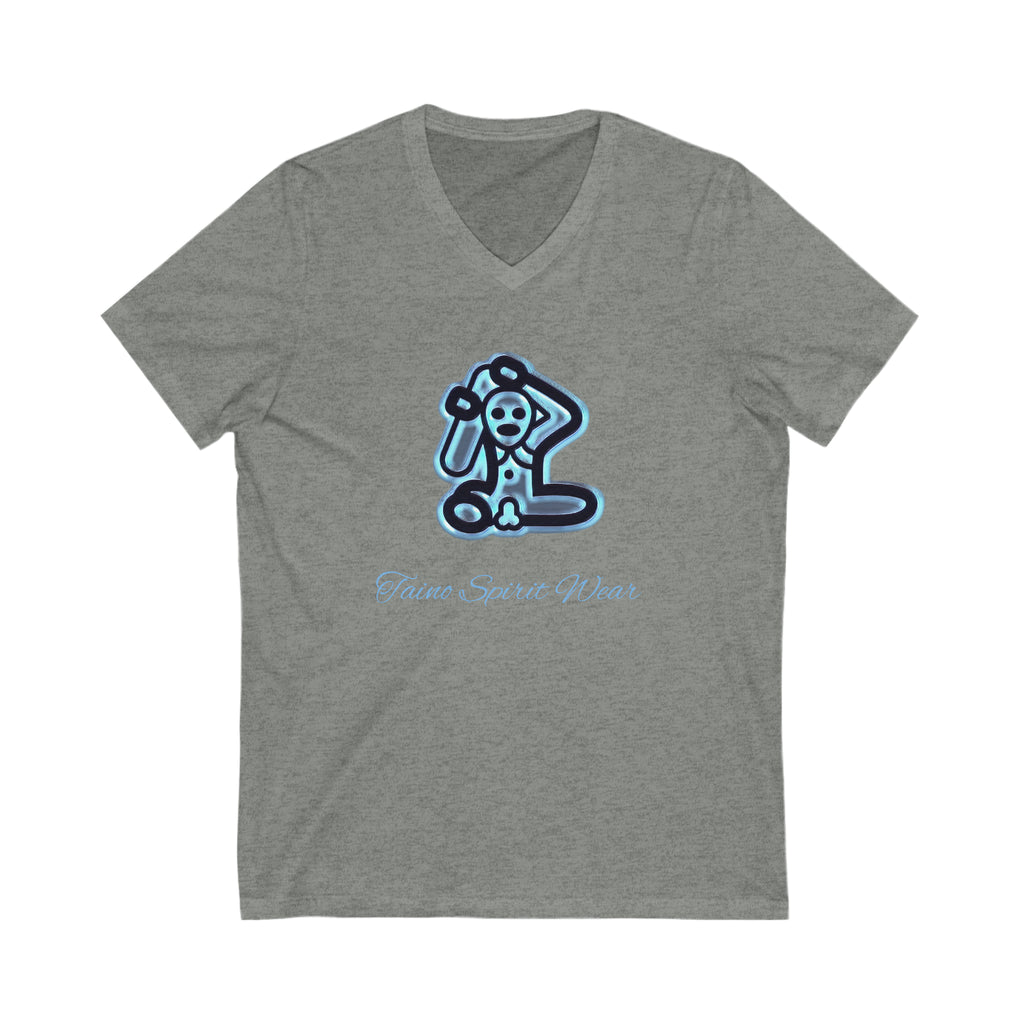 Taino Symbolism Unisex Jersey Short Sleeve V-Neck Tee