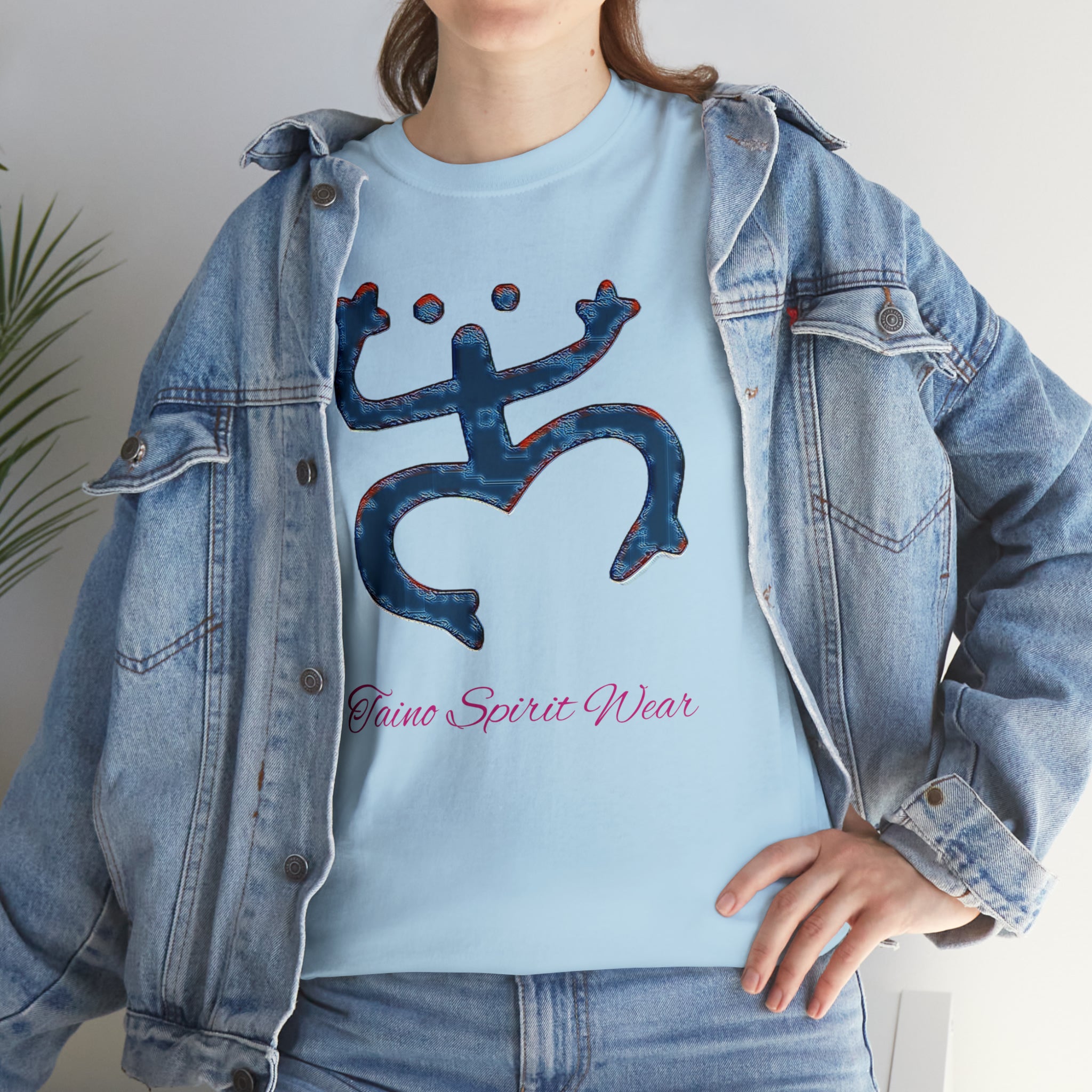 Taino Large Coqui Unisex Heavy Cotton Tee