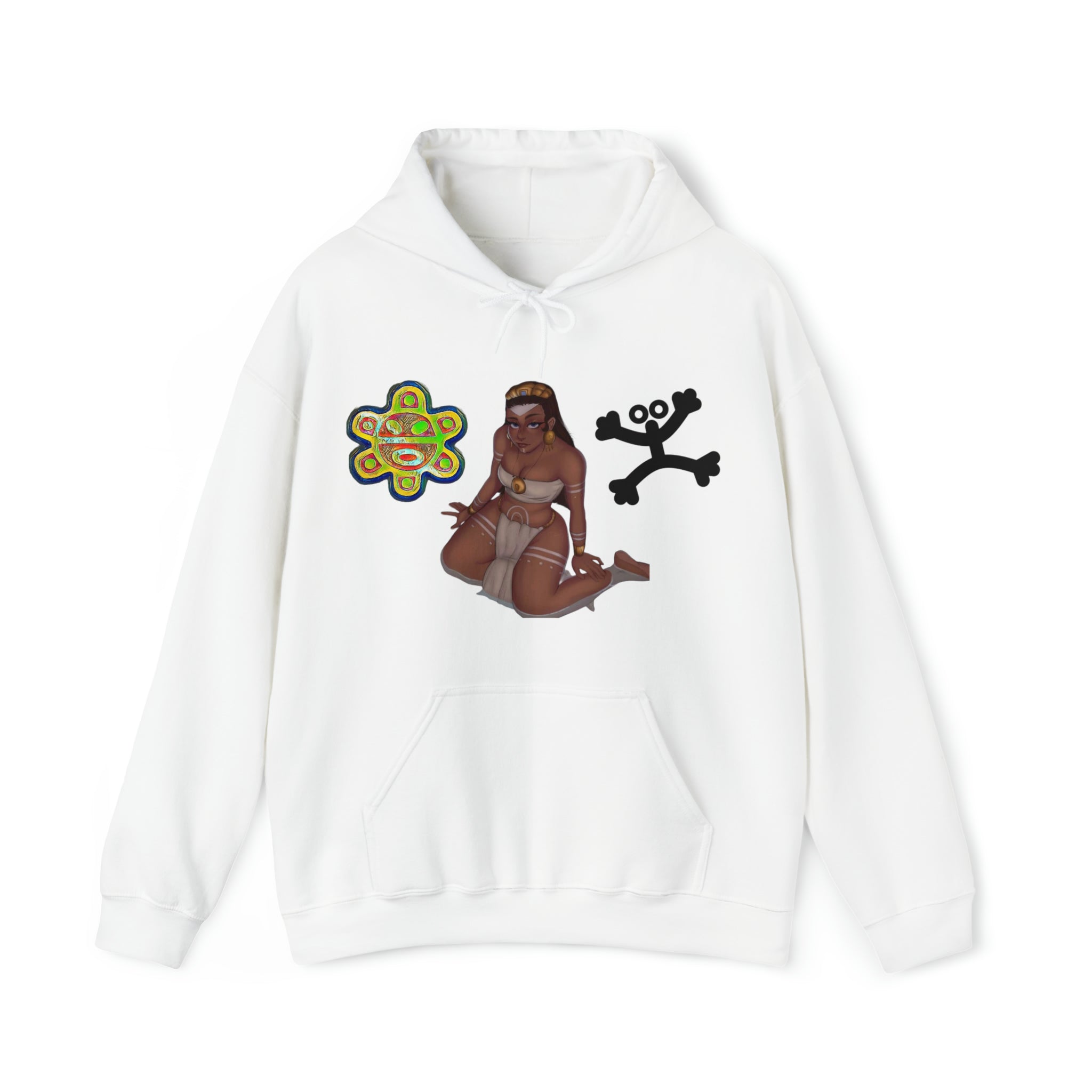 Taino Sun/Coqui/ Woman Warrior Unisex Heavy Blend™ Hooded Sweatshirt