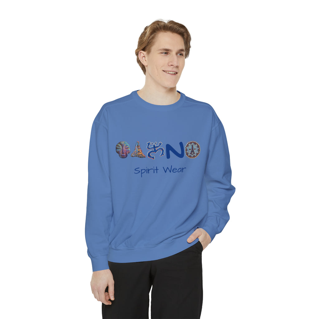 Taino Spirit Wear Symbols Unisex Garment-Dyed Sweatshirt