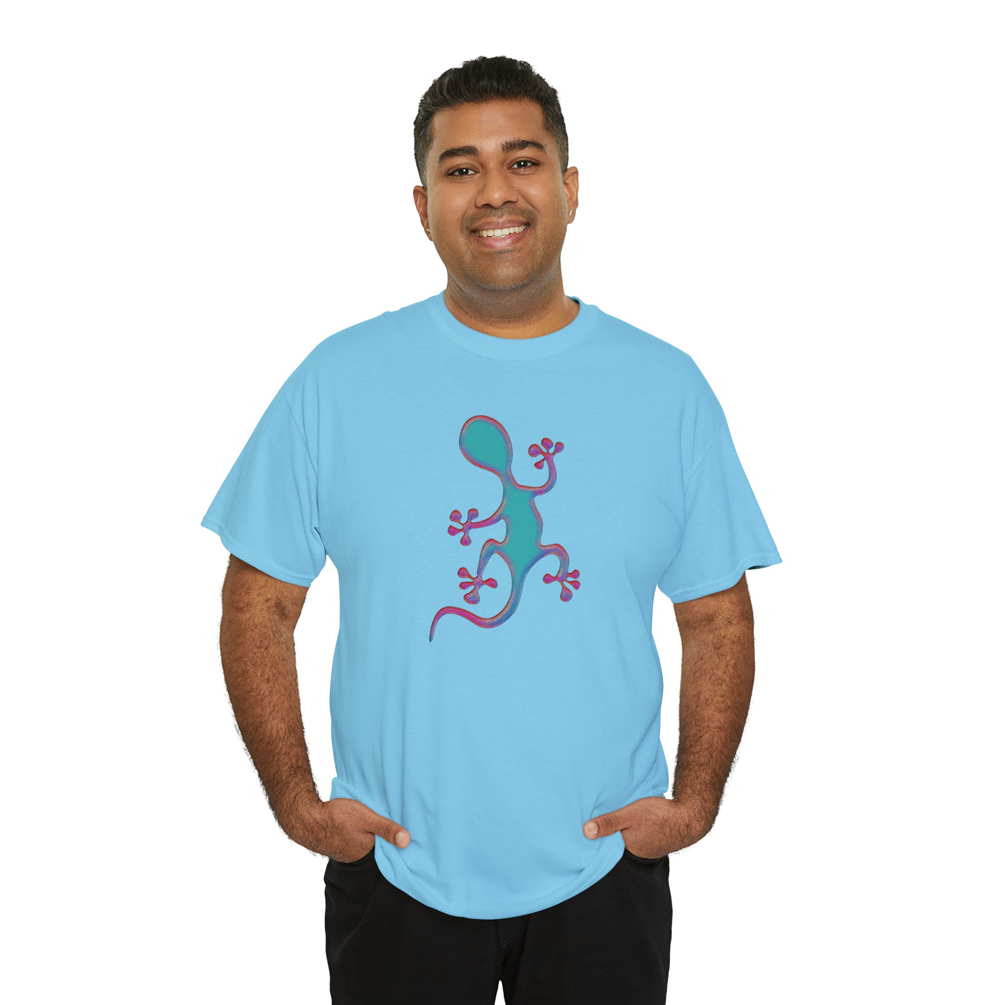 Taino-Inspired Salamander 2 Unisex Heavy Cotton Tee