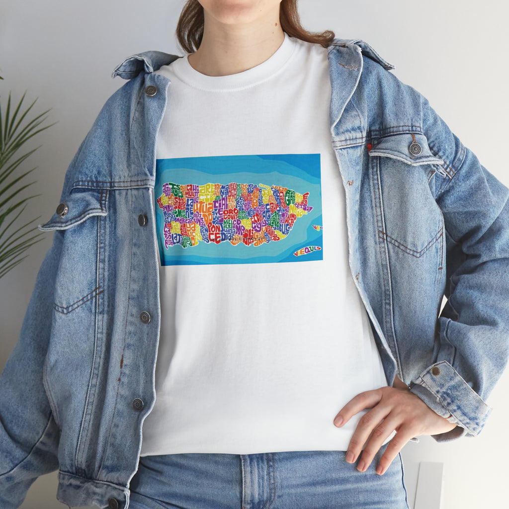 The Island of Puerto Rico Unisex Heavy Cotton Tee
