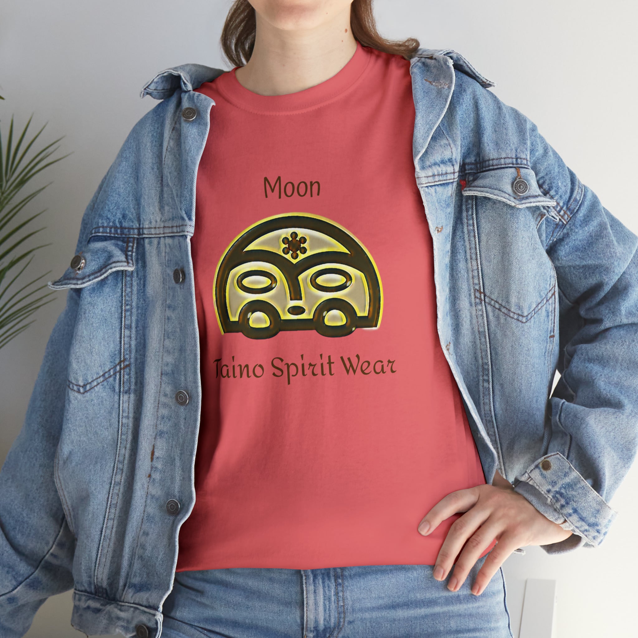 Taino Moon/ Puerto Rican Coqui Unisex Heavy Cotton Tee
