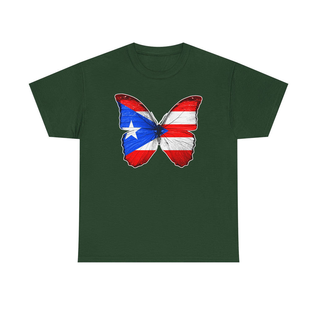 Women's Puerto Rico Flag Butterfly T-Shirt