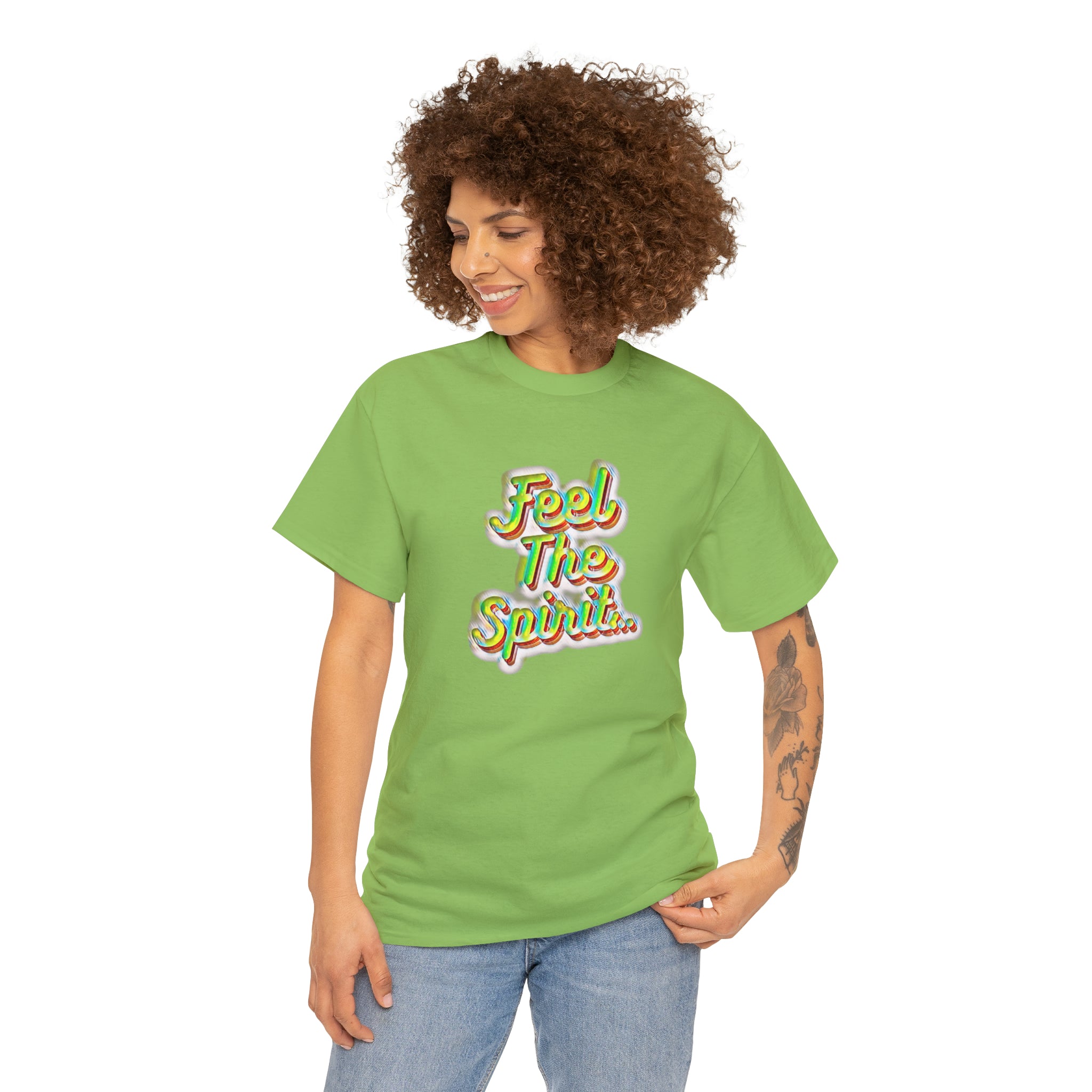 Feel The Spirit Unisex Heavy Cotton Tee