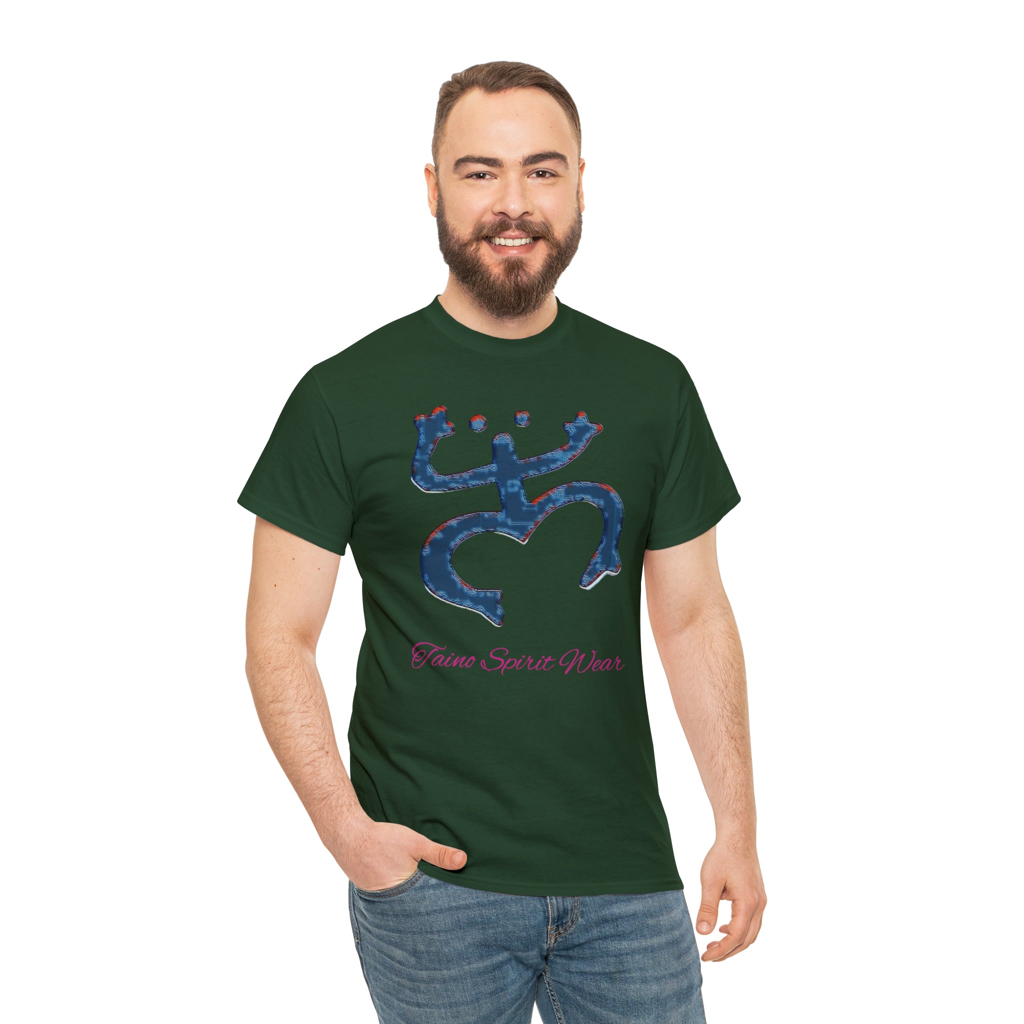 Taino Large Coqui Unisex Heavy Cotton Tee