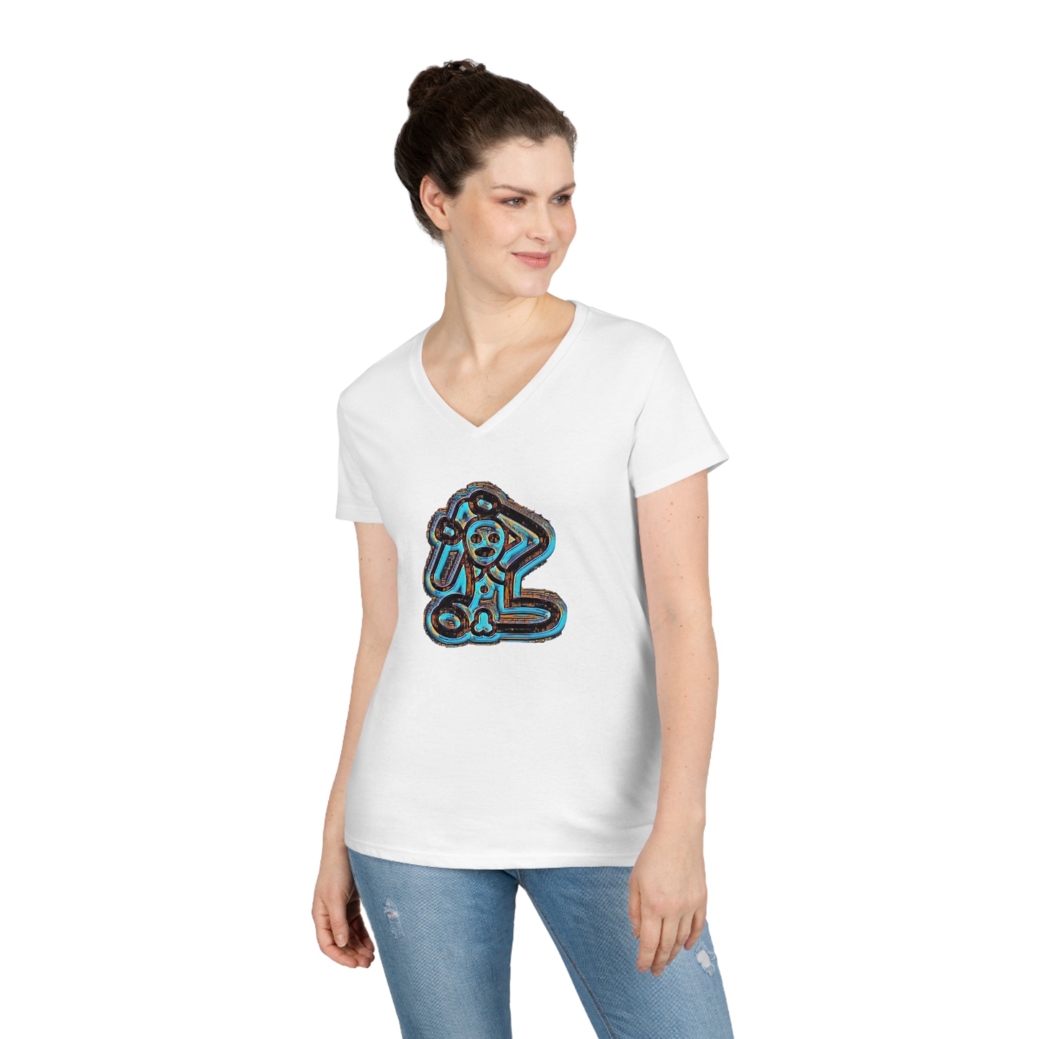 Taino Symbolism Ladies' V-Neck T-Shirt