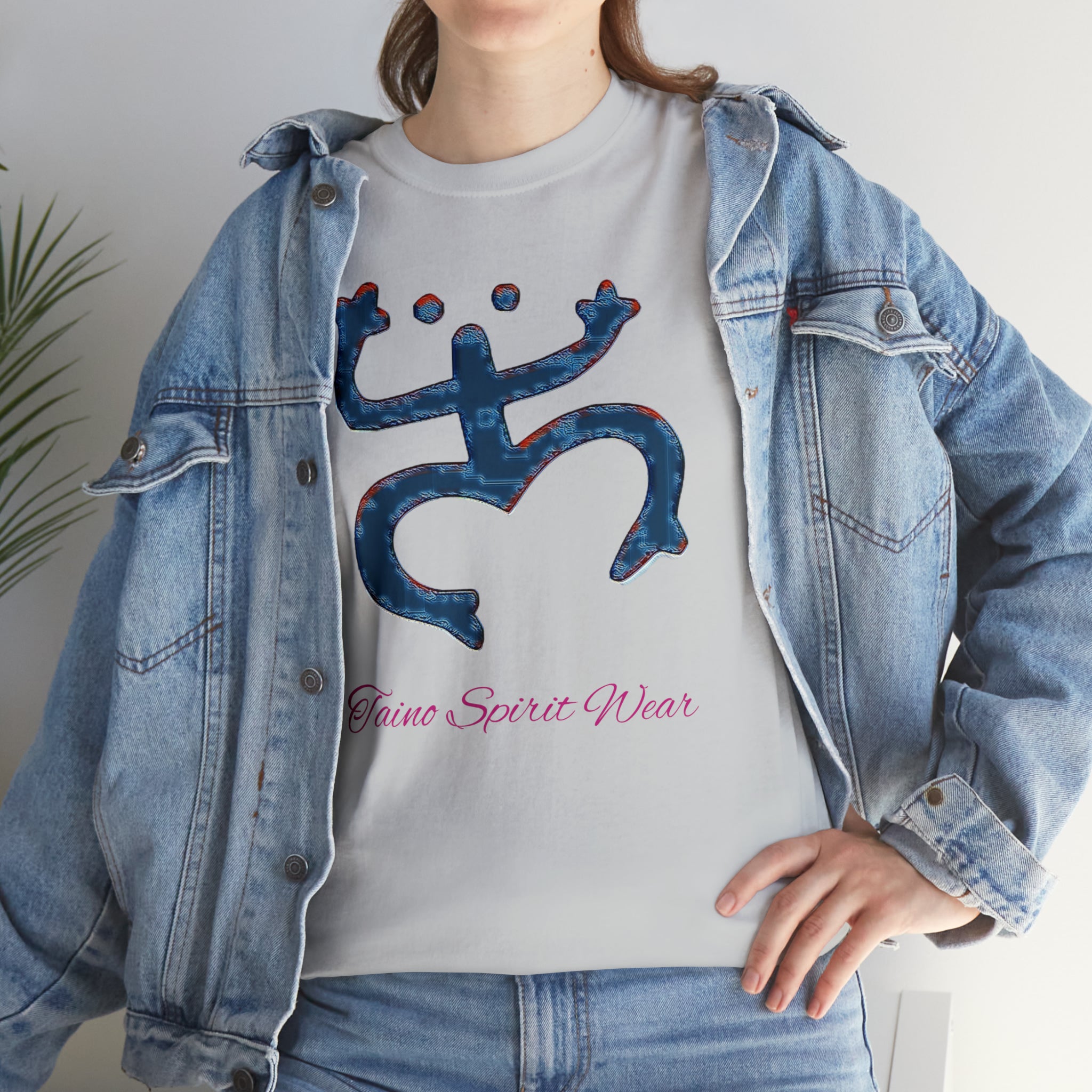 Taino Large Coqui Unisex Heavy Cotton Tee