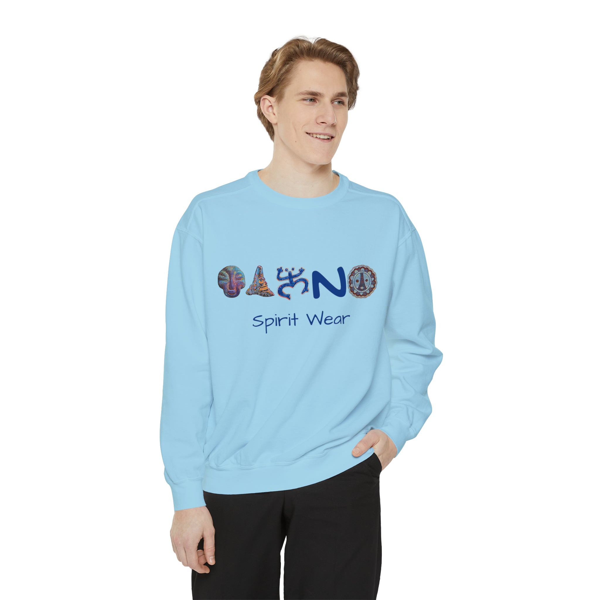 Taino Spirit Wear Symbols Unisex Garment-Dyed Sweatshirt