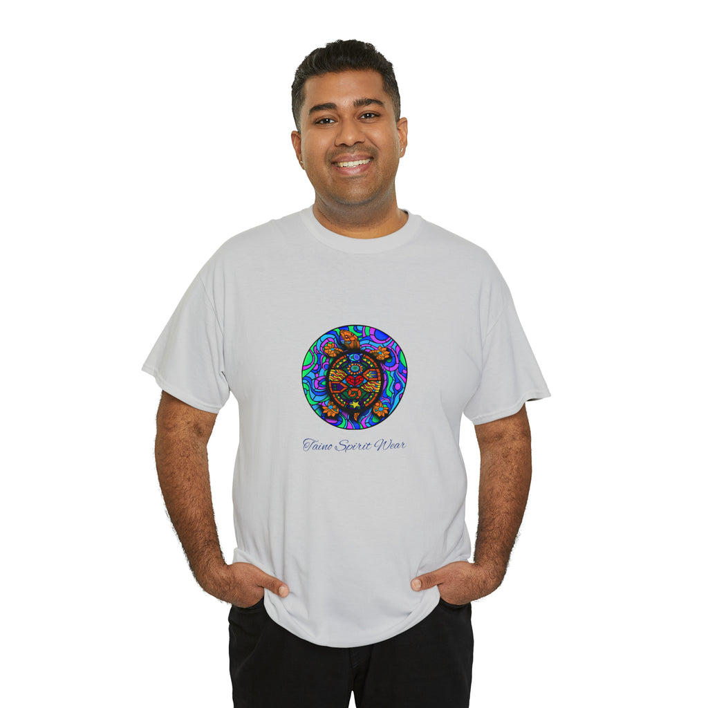 Taino-Inspired Turtle Unisex Heavy Cotton Tee