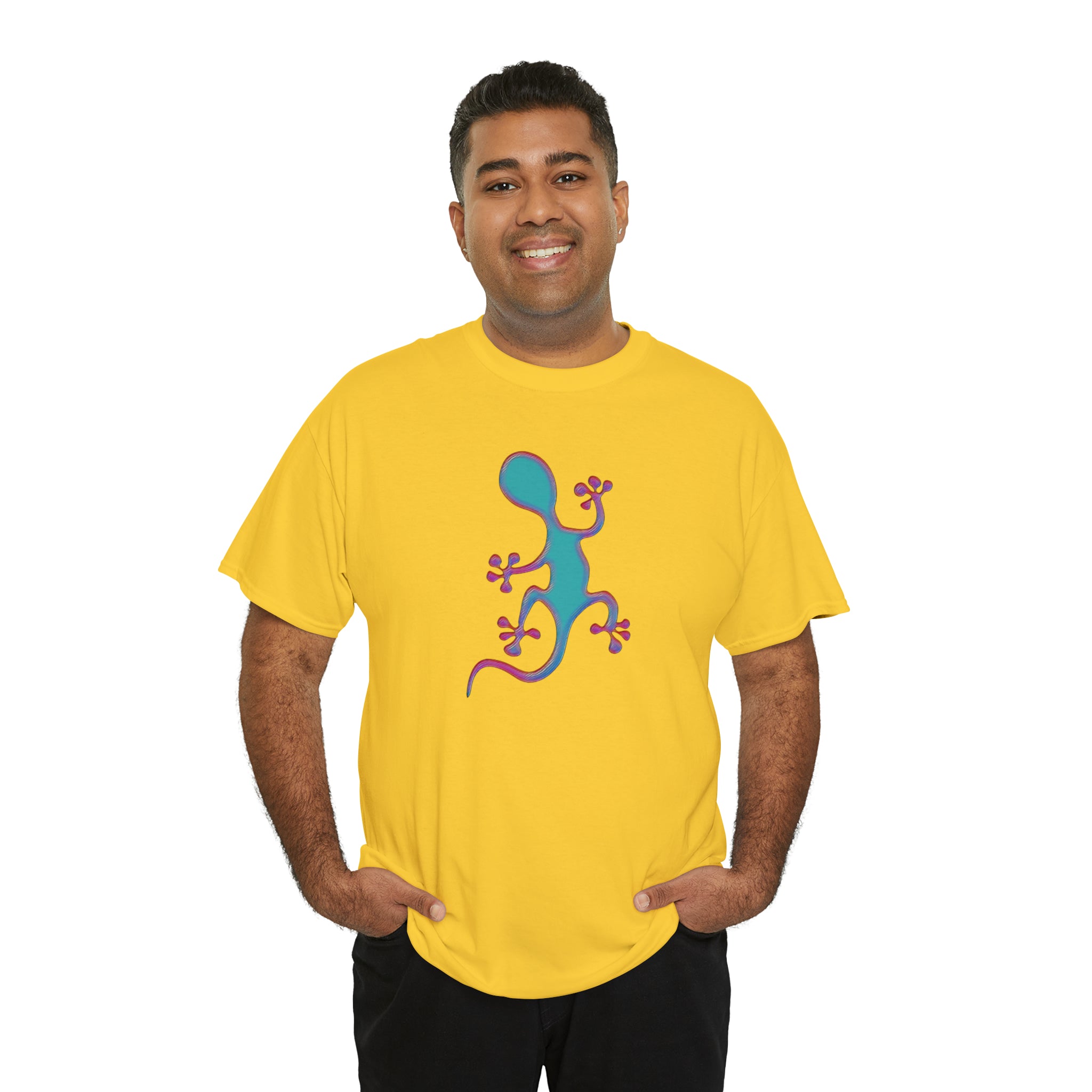 Taino-Inspired Salamander 2 Unisex Heavy Cotton Tee
