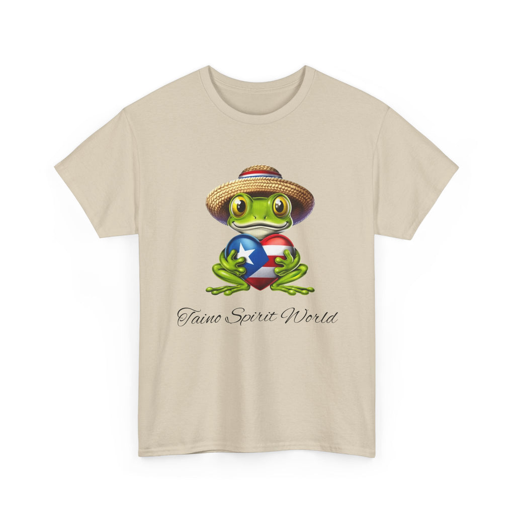 I Heart PR Jibaro Coqui Taino Spirit World Unisex Heavy Cotton Tee