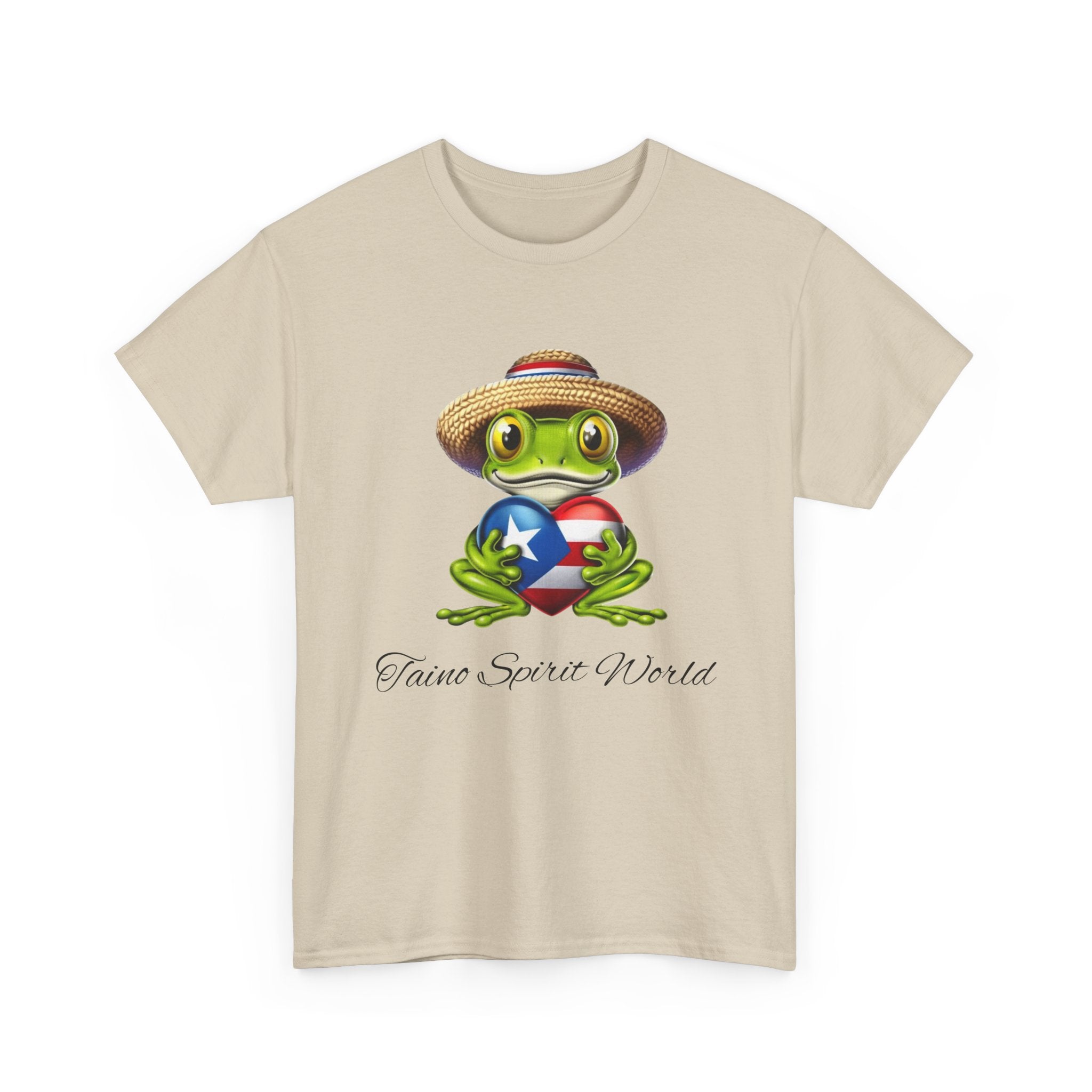I Heart PR Jibaro Coqui Taino Spirit World Unisex Heavy Cotton Tee