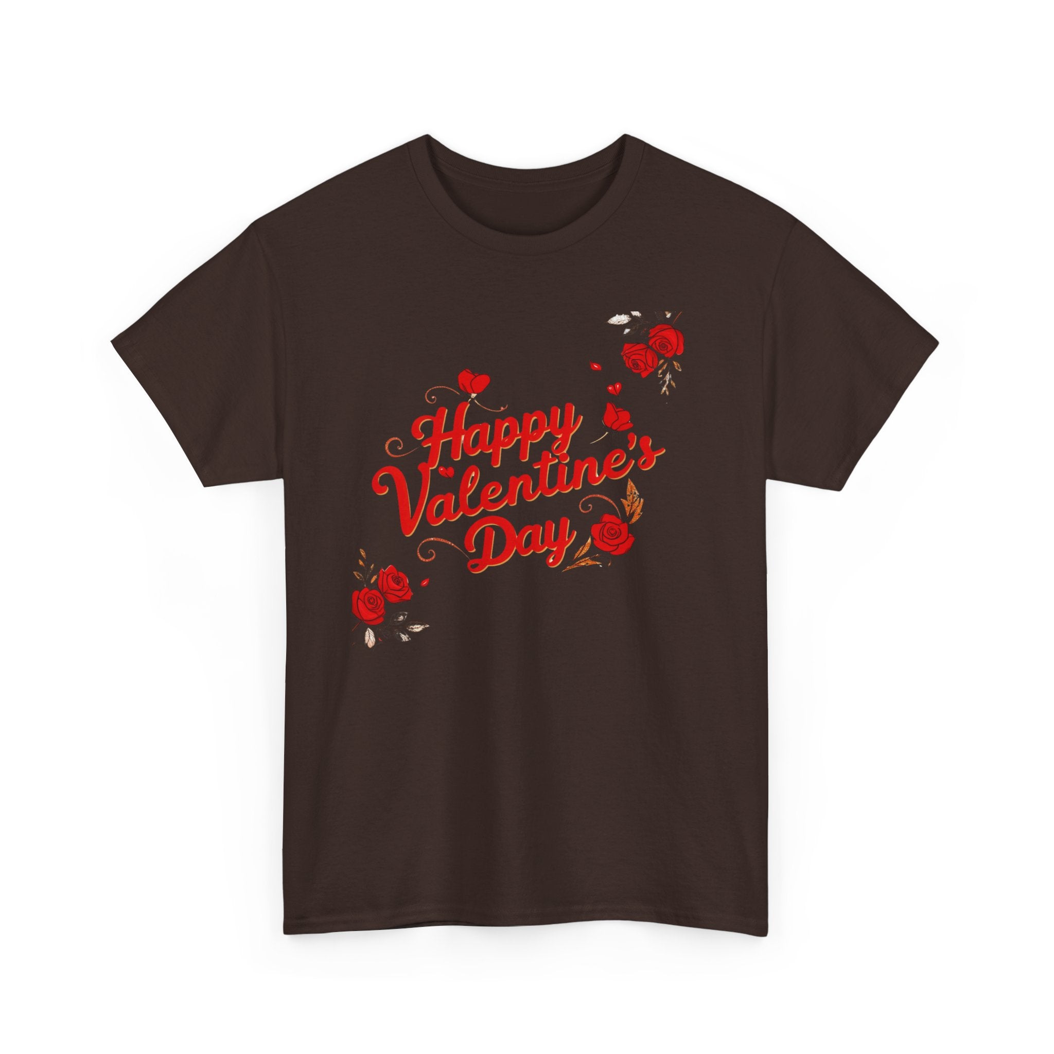 Valentine's Day Tee — "Happy Valentine's Day" Heart Design