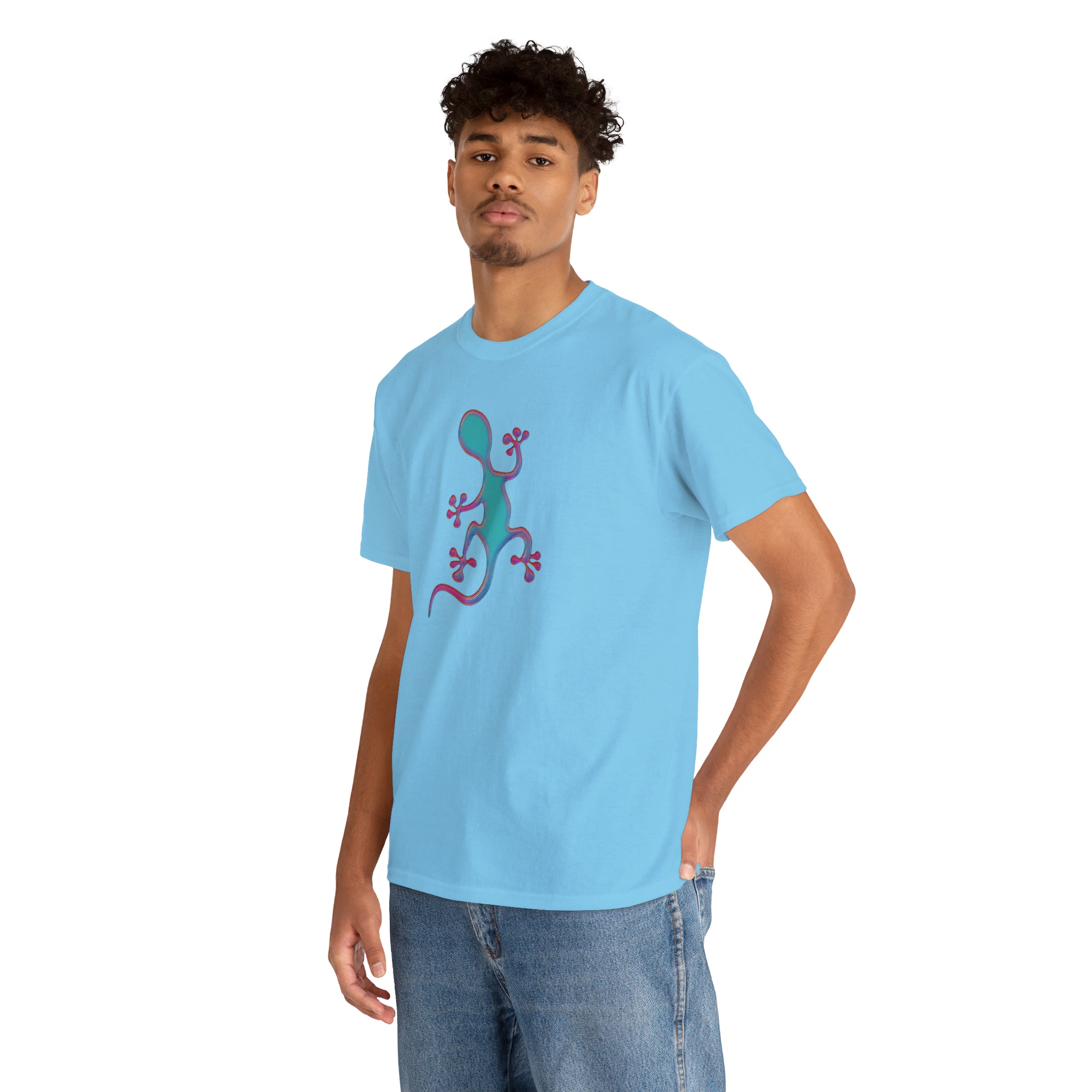 Taino-Inspired Salamander 2 Unisex Heavy Cotton Tee