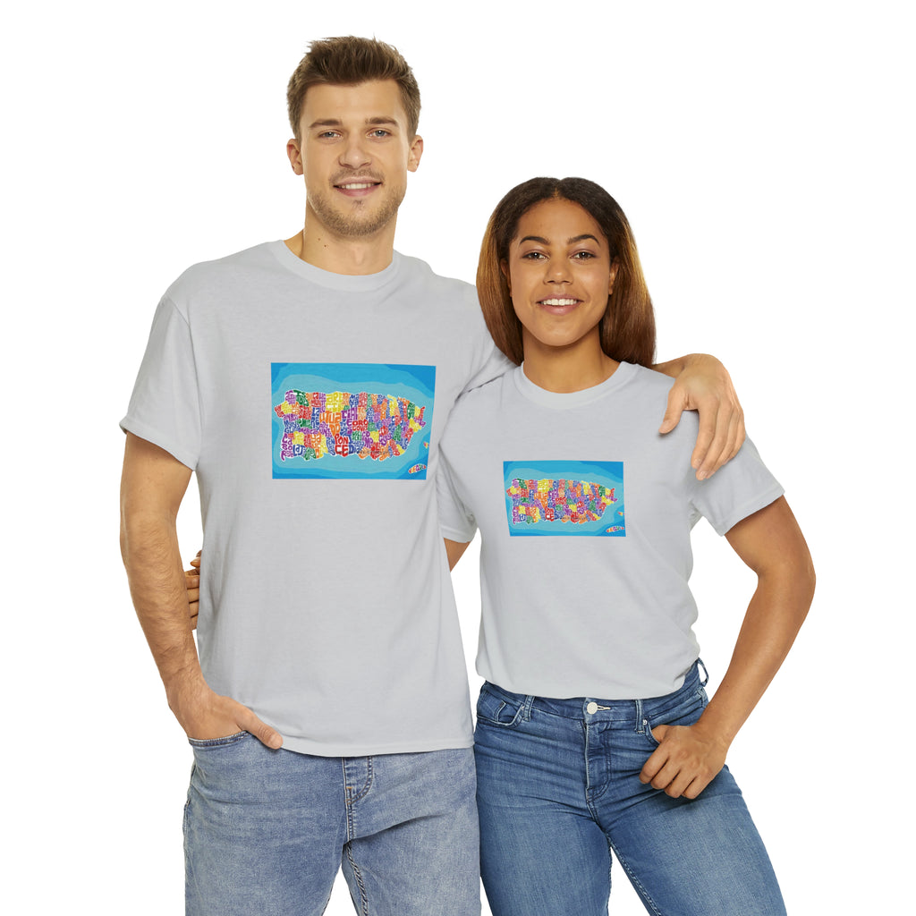 The Island of Puerto Rico Unisex Heavy Cotton Tee