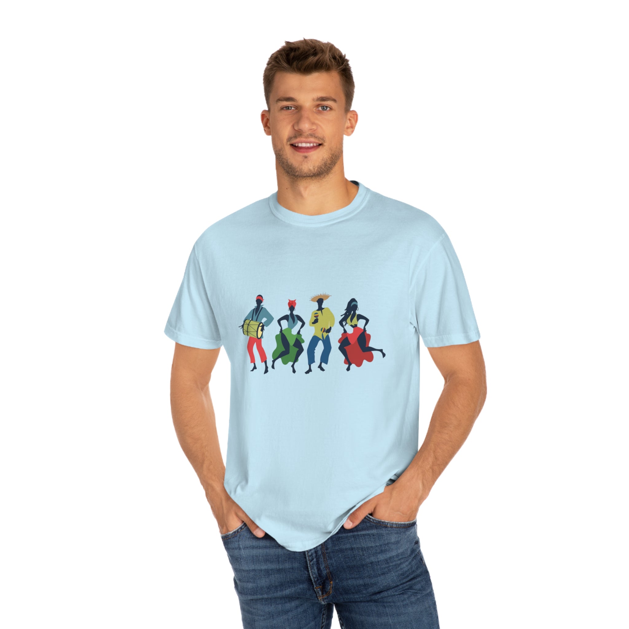 African Dancers Unisex Garment-Dyed T-shirt