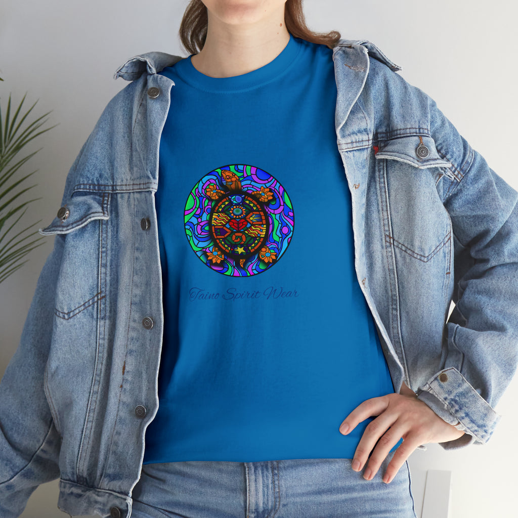 Taino-Inspired Turtle Unisex Heavy Cotton Tee