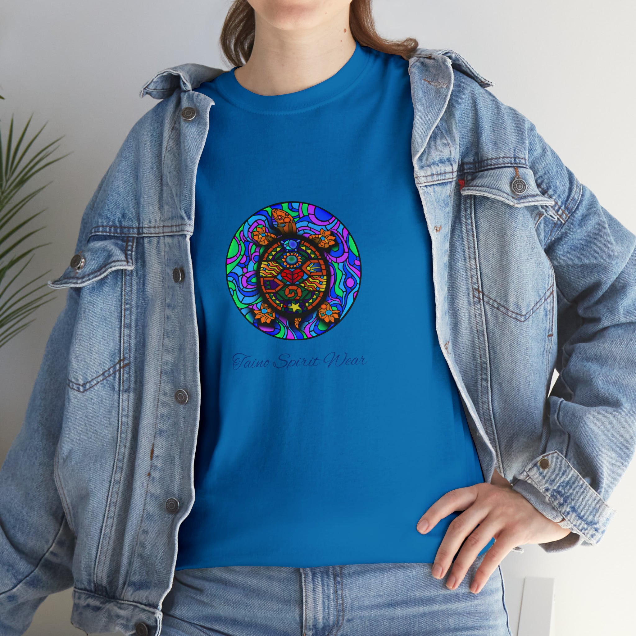 Taino-Inspired Turtle Unisex Heavy Cotton Tee