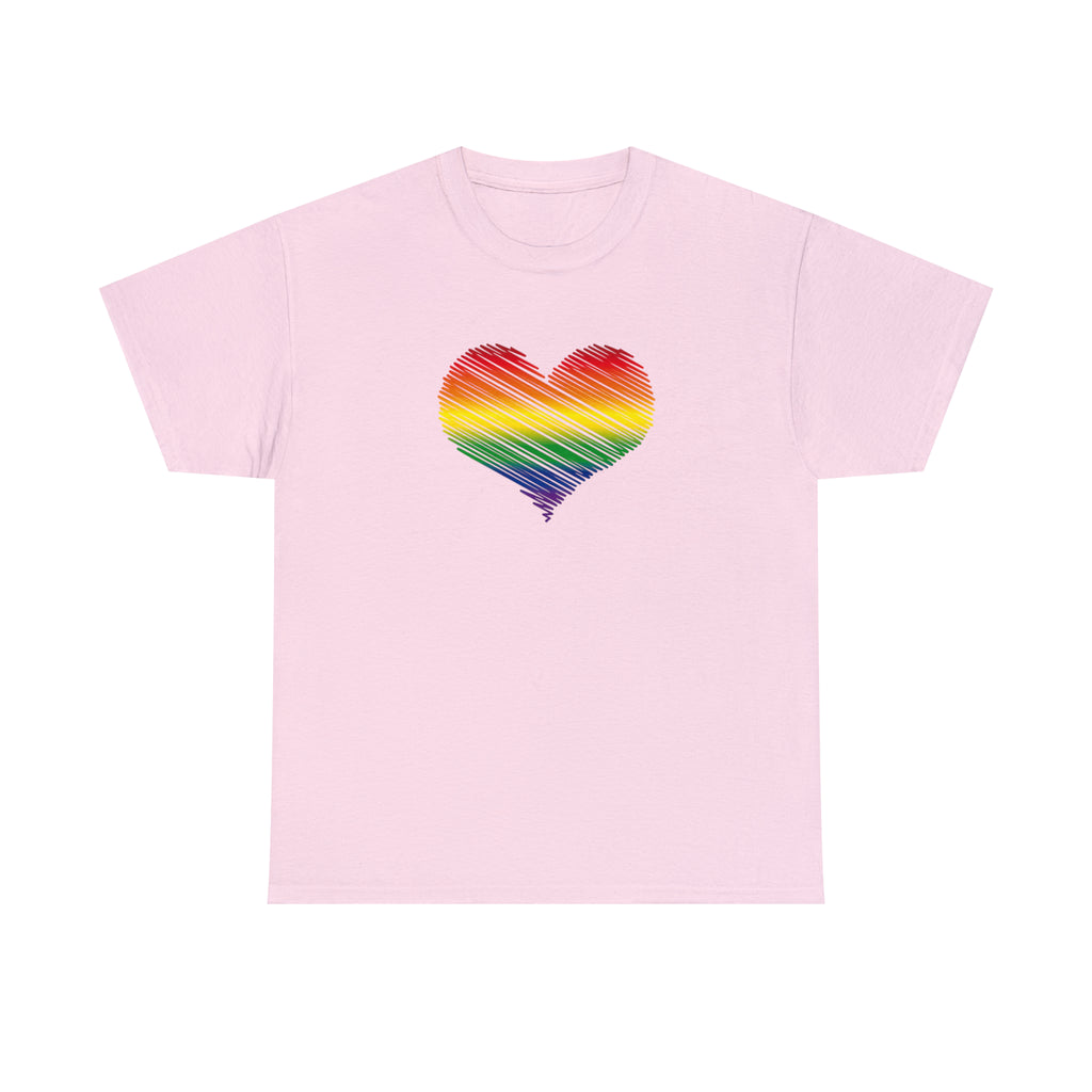 Love is Love Heart Unisex Heavy Cotton Tee