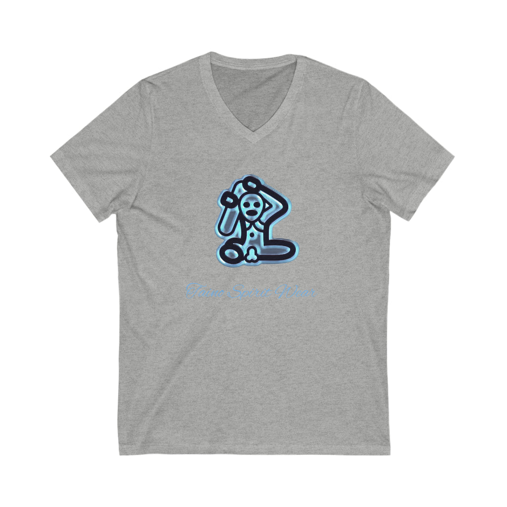Taino Symbolism Unisex Jersey Short Sleeve V-Neck Tee