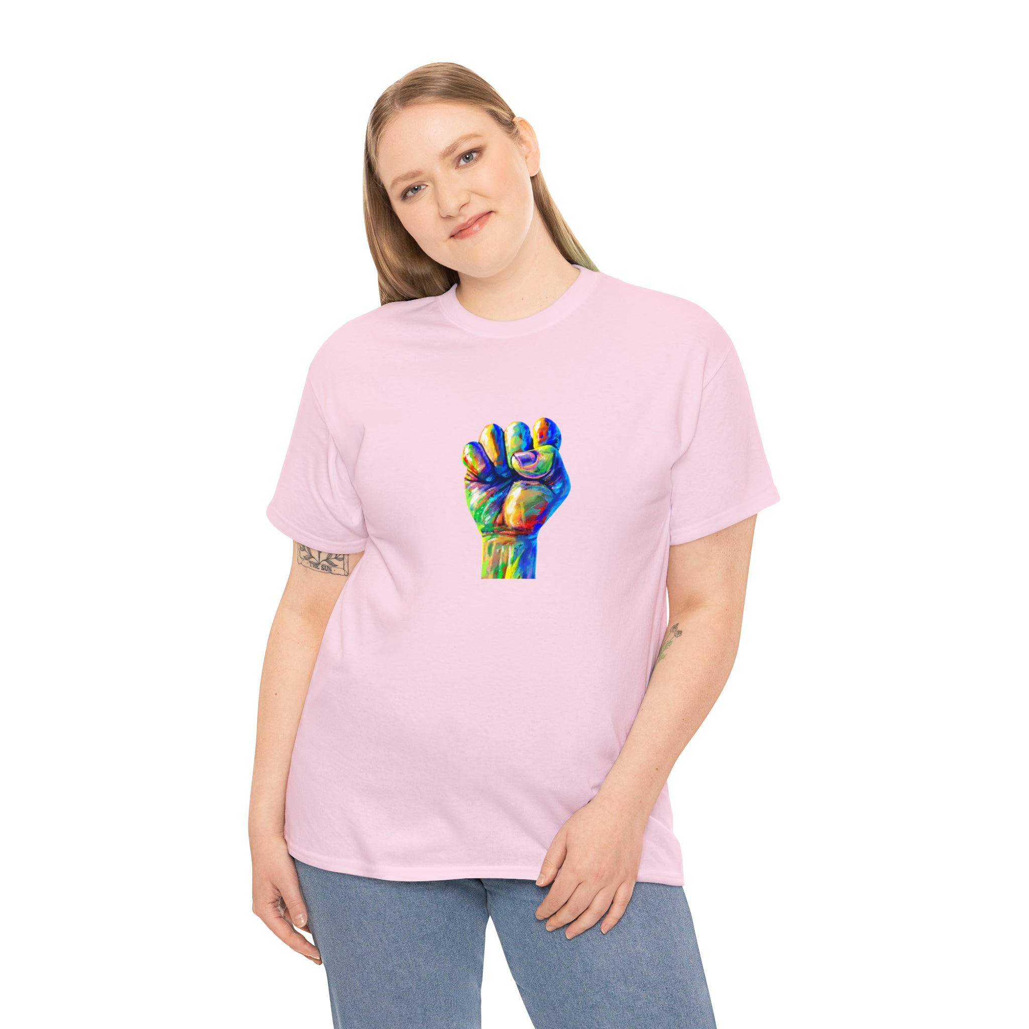 Power to The People Fist Unisex Heavy Cotton Tee