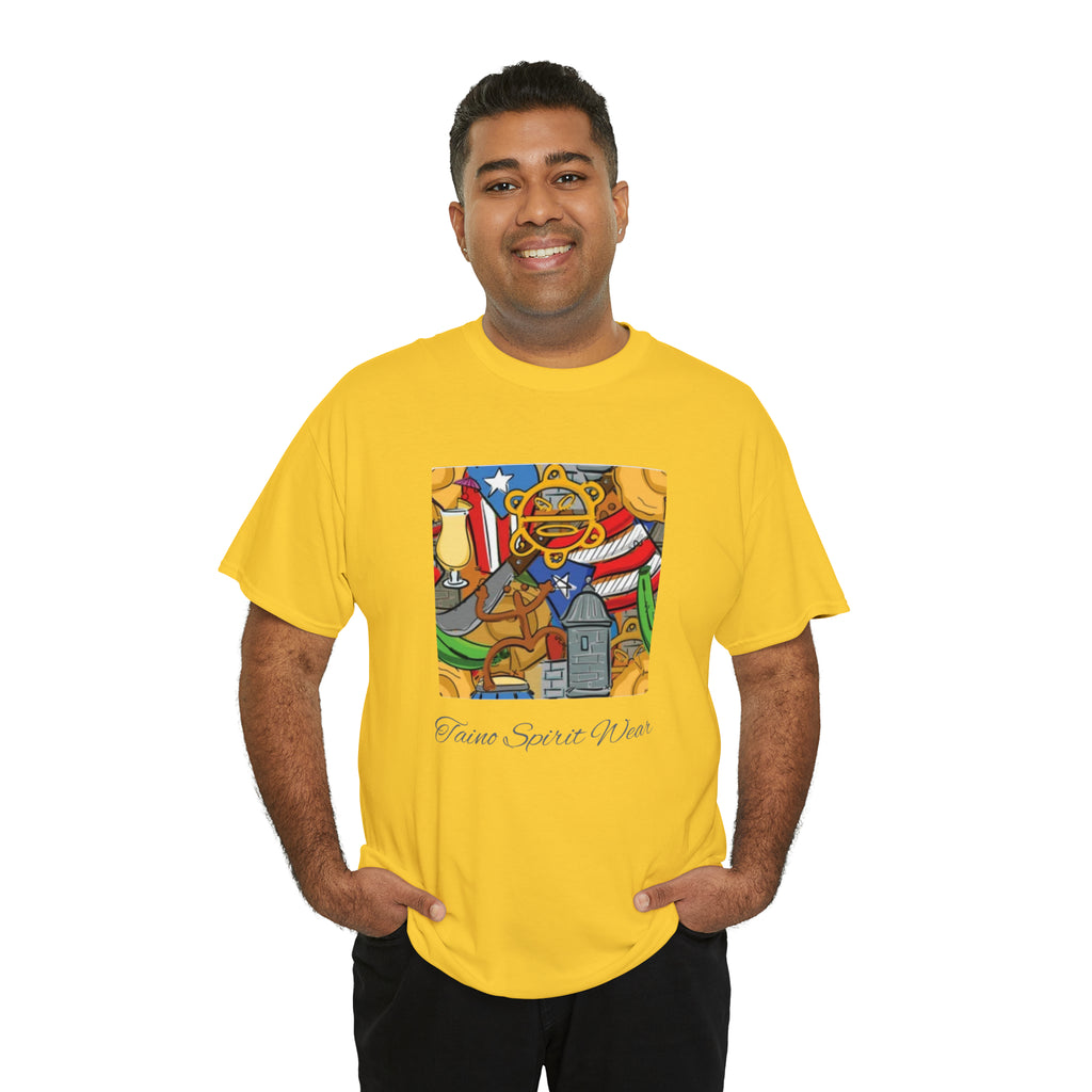 Puerto Rican Heritage Unisex Heavy Cotton Tee