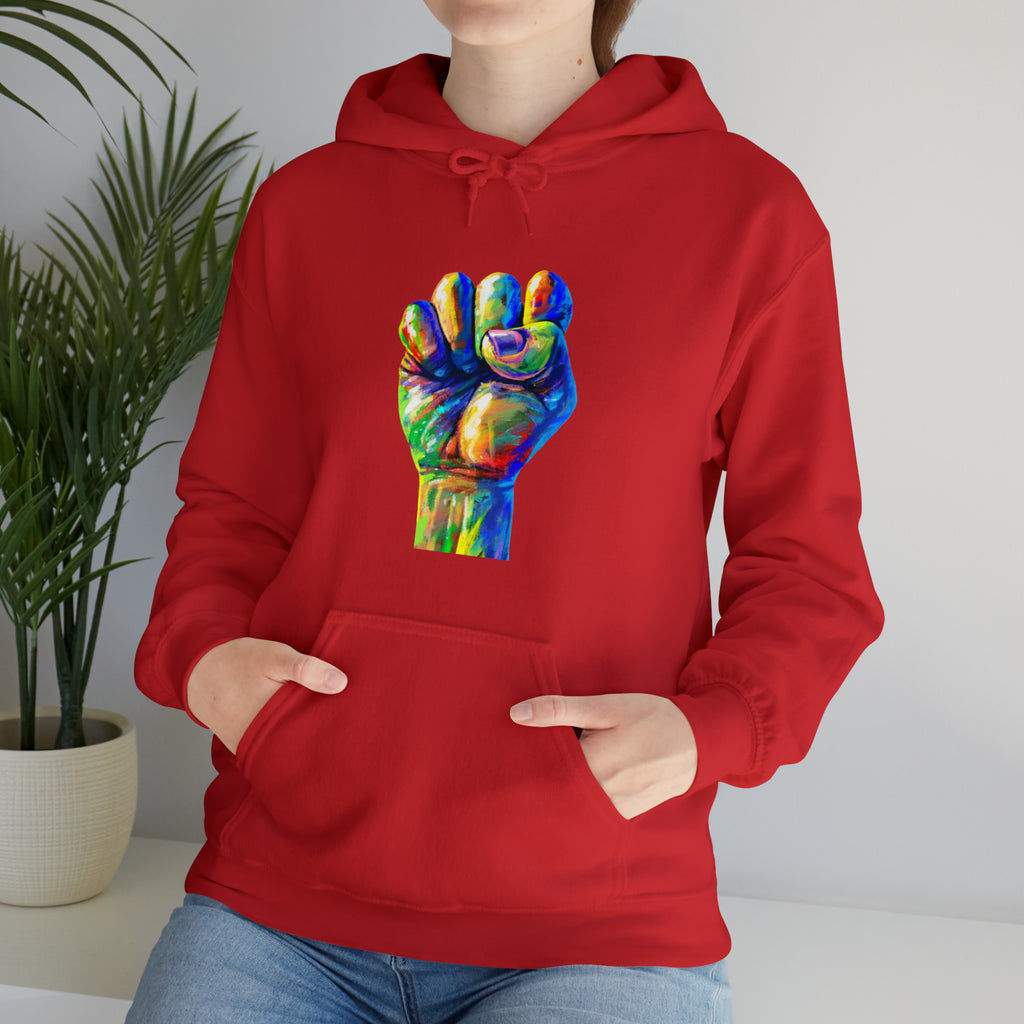 Power to The People Fist Unisex Heavy Blend™ Hooded Sweatshirt