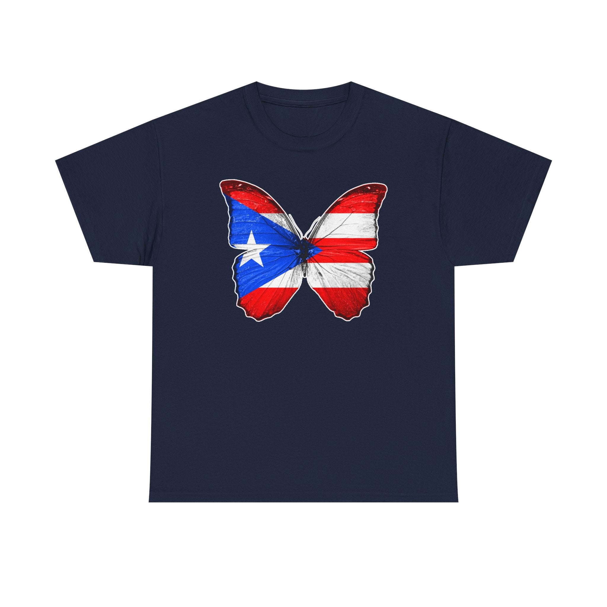 Women's Puerto Rico Flag Butterfly T-Shirt