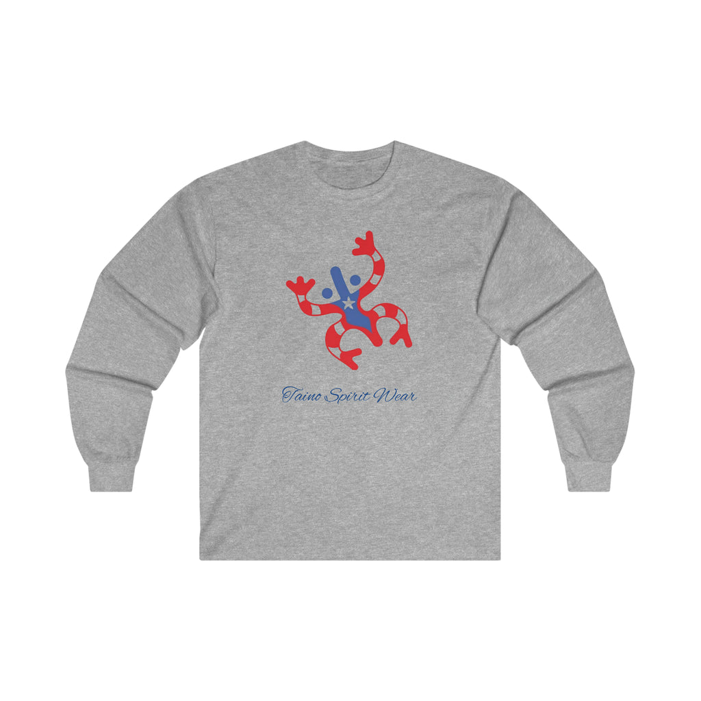 Taino Puerto Rican Flag Coqui Ultra Cotton Long Sleeve Tee