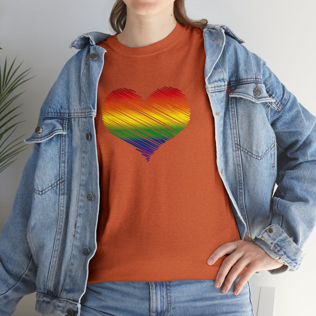 Love is Love Heart Unisex Heavy Cotton Tee