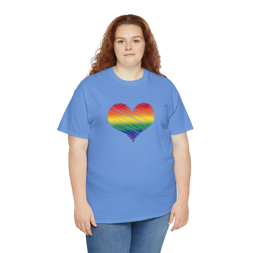 Love is Love Heart Unisex Heavy Cotton Tee
