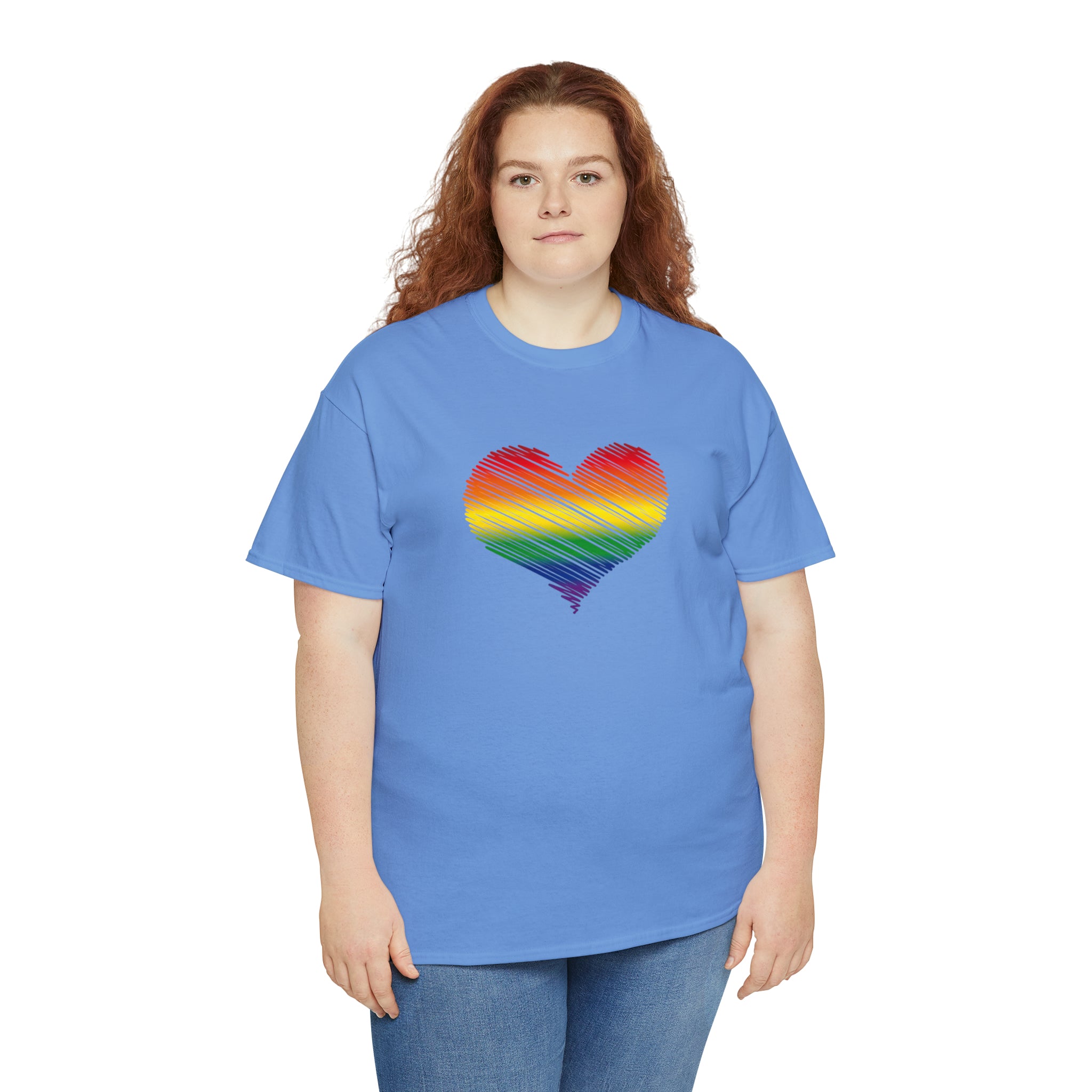 Love is Love Heart Unisex Heavy Cotton Tee