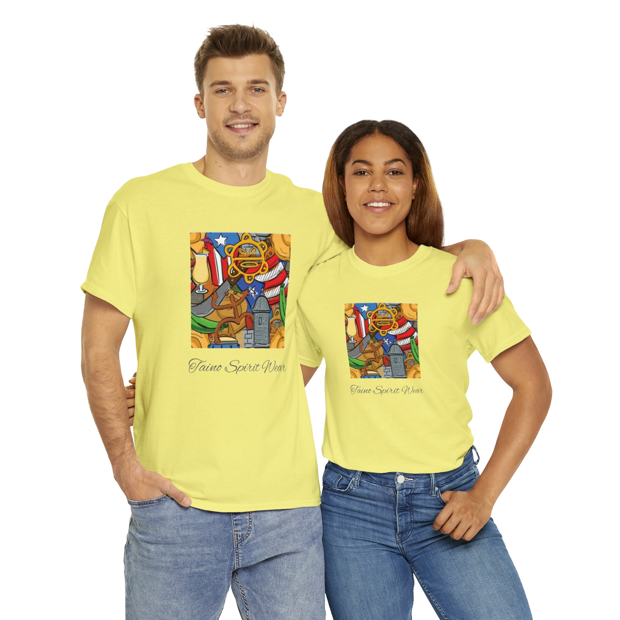 Puerto Rican Heritage Unisex Heavy Cotton Tee