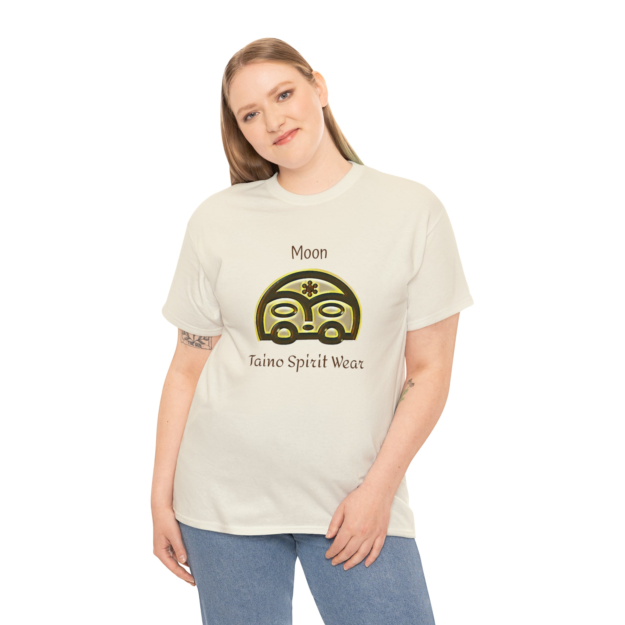 Taino Moon/ Puerto Rican Coqui Unisex Heavy Cotton Tee
